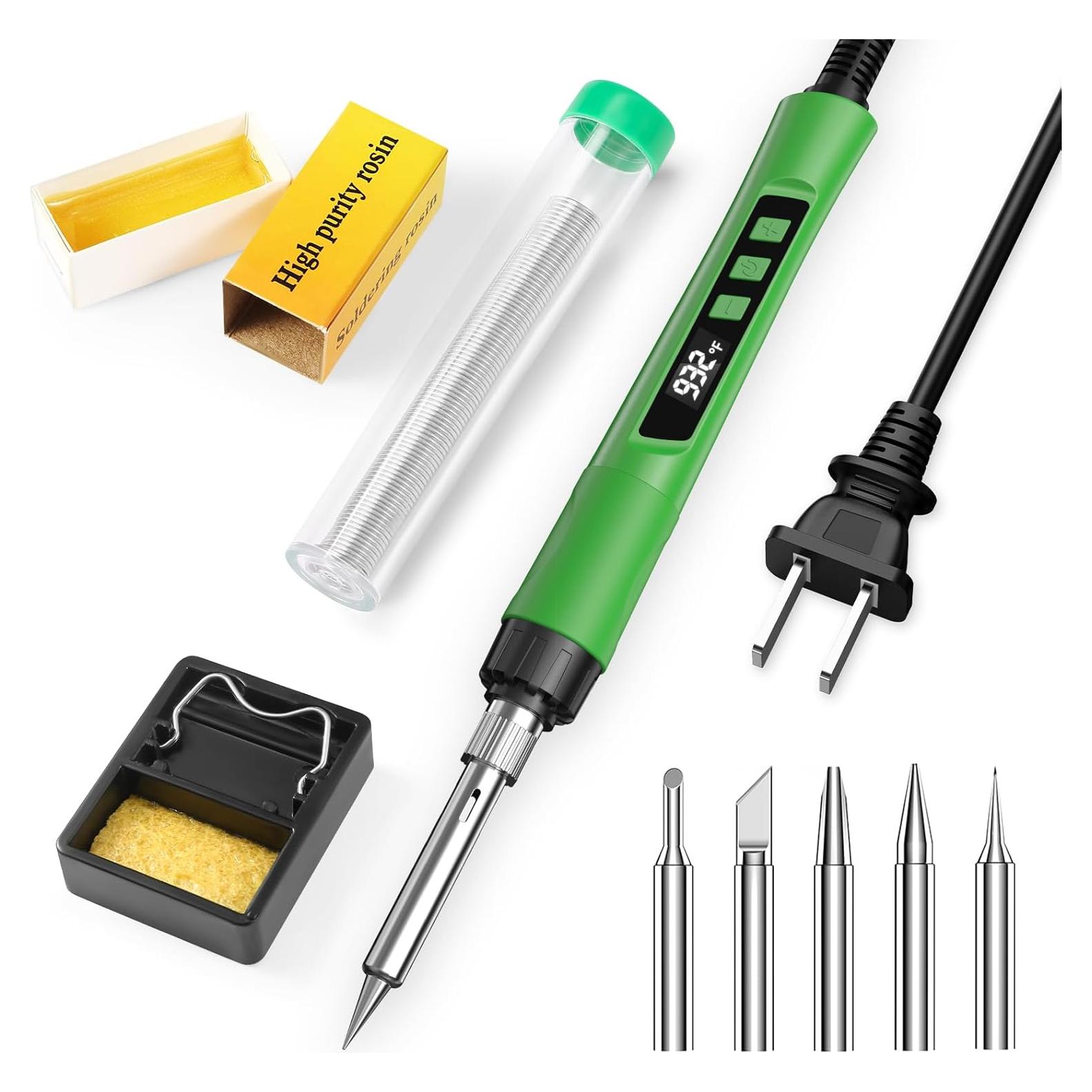 Kit de Soldador Crtsweker 190W LED Temperatura Ajustable