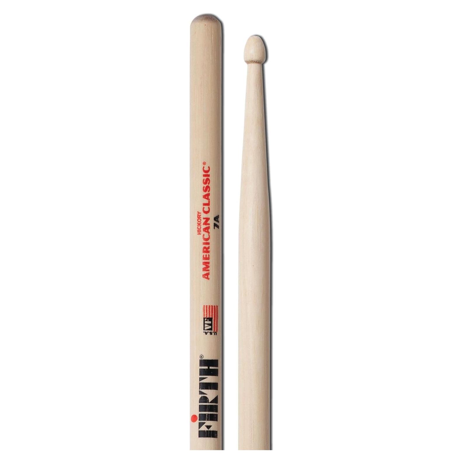 Baquetas Vic Firth 7A de Arce Natural para Jazz