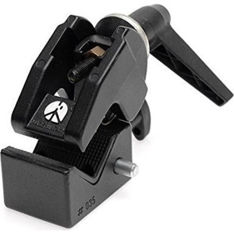 Abrazadera Super Clamp Manfrotto 035 - 15kg, Aluminio, Negro