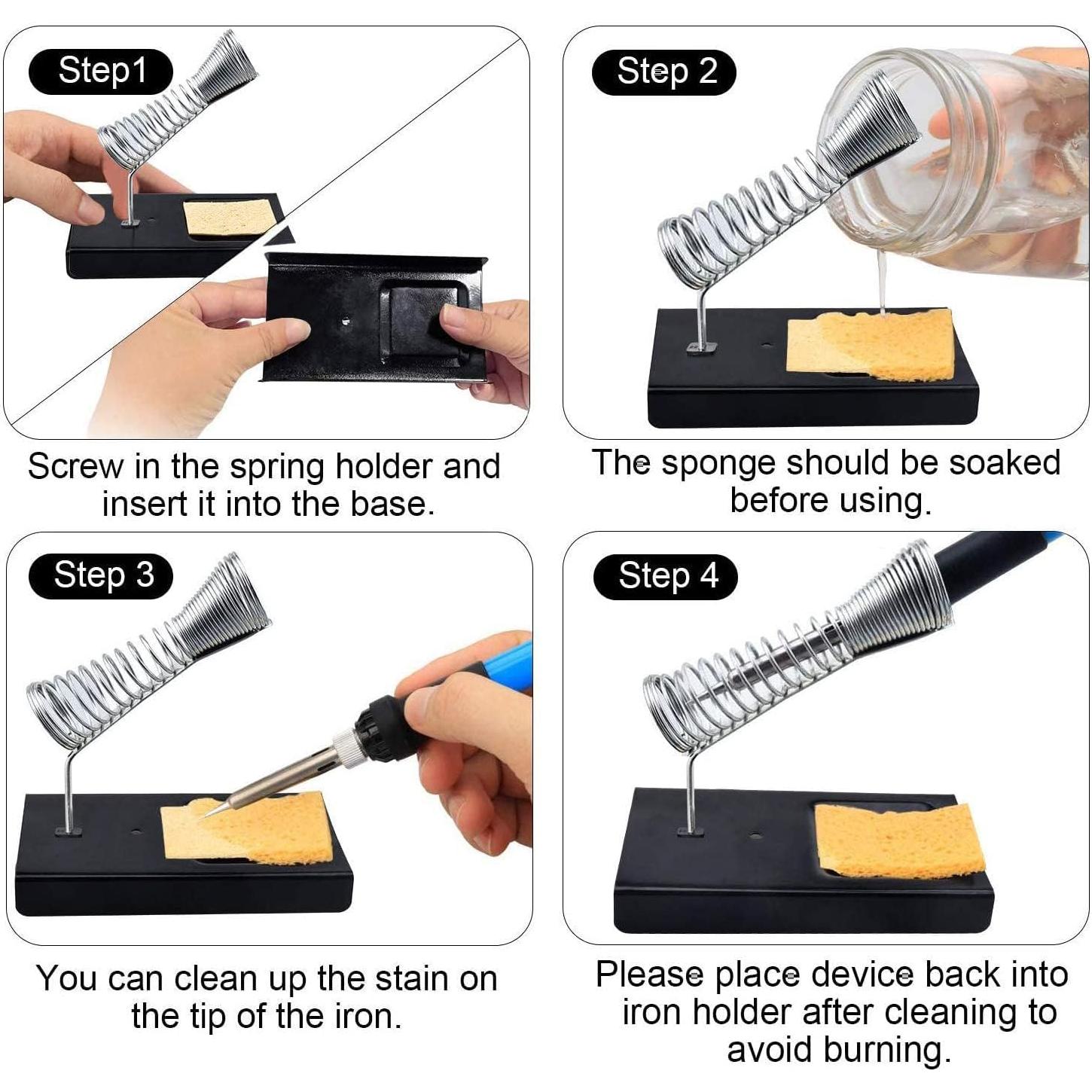 Kit de Soldador ANBES 60W con 5 Puntas y Bomba Desoldadora