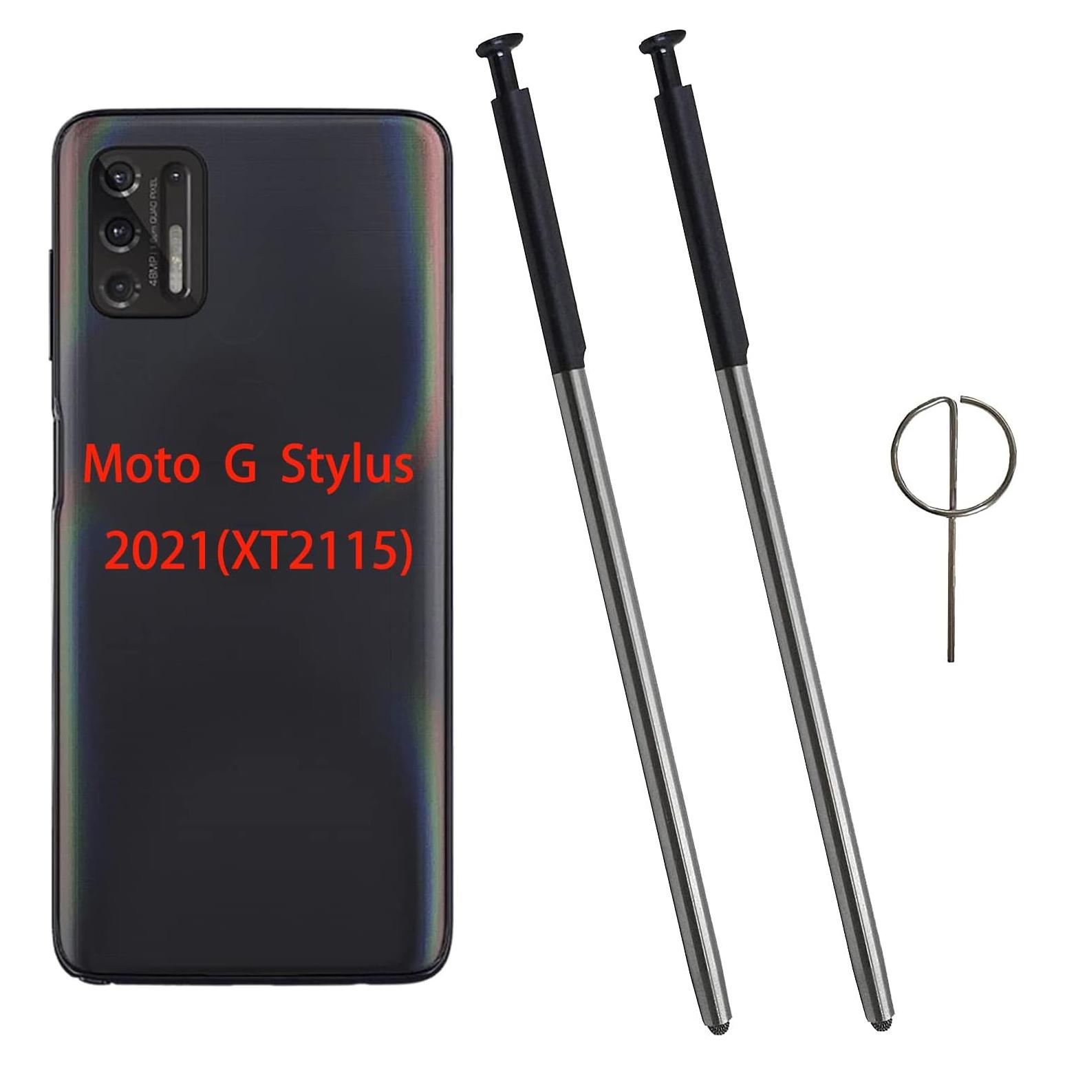 Lápiz Táctil 2 Pcs para Moto G Stylus 2021 - Negro Aurora