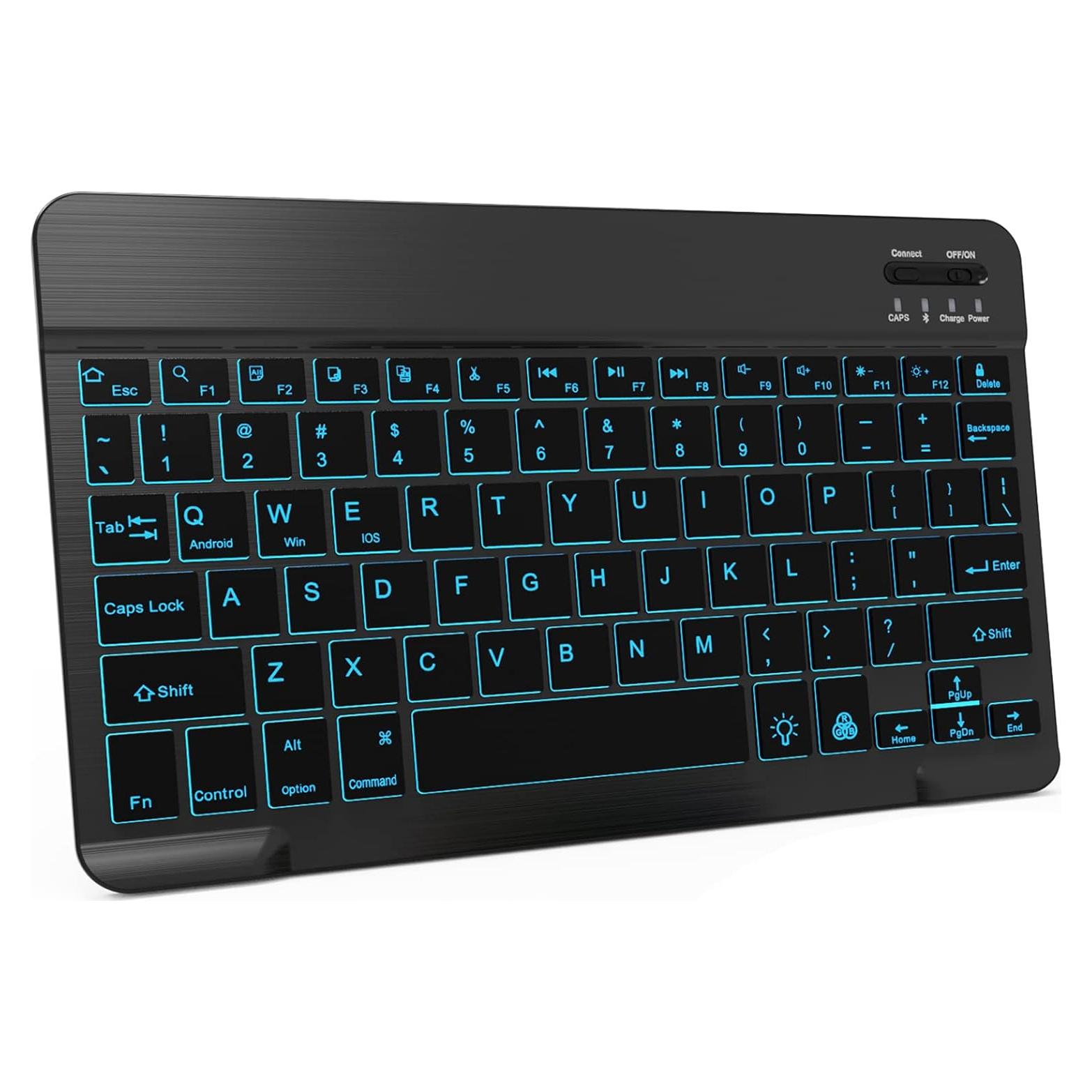 Teclado Bluetooth Retroiluminado 7 Colores para iPad 11 Gen
