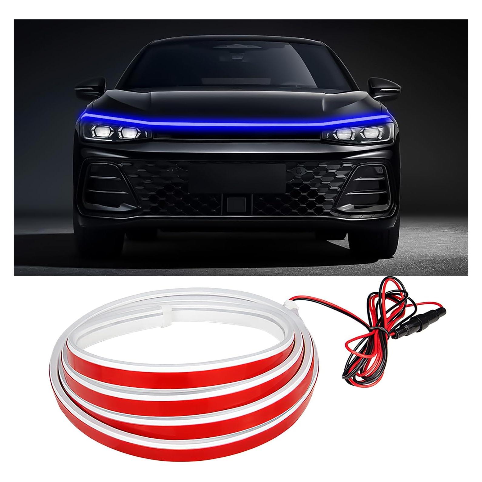 Tira de Luz LED de Capó Hbxdeco 149.86 cm Azul Impermeable