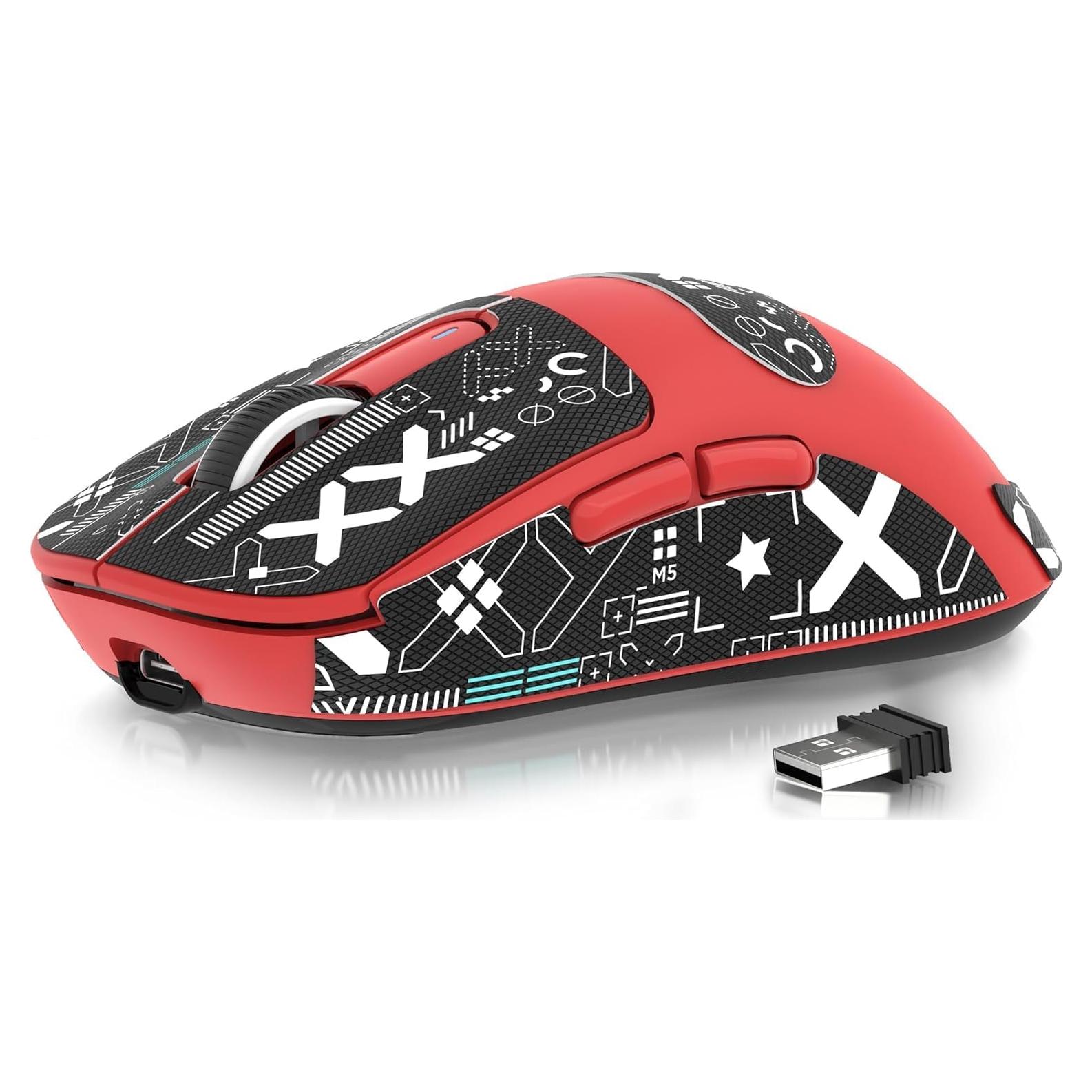 Ratón Gaming Inalámbrico MANBASNAKE X3 49g Bluetooth 26K DPI