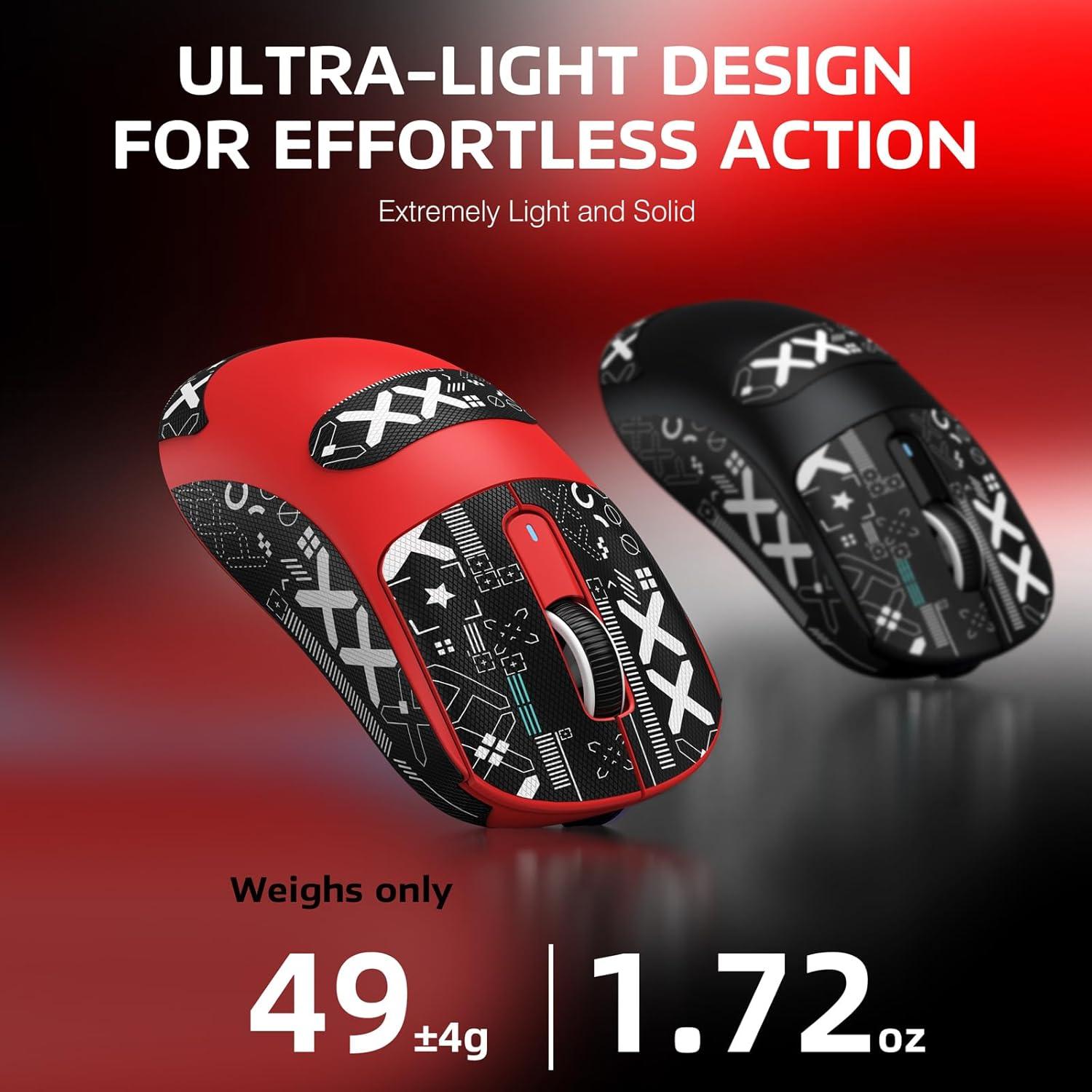 Ratón Gaming Inalámbrico MANBASNAKE X3 49g Bluetooth 26K DPI