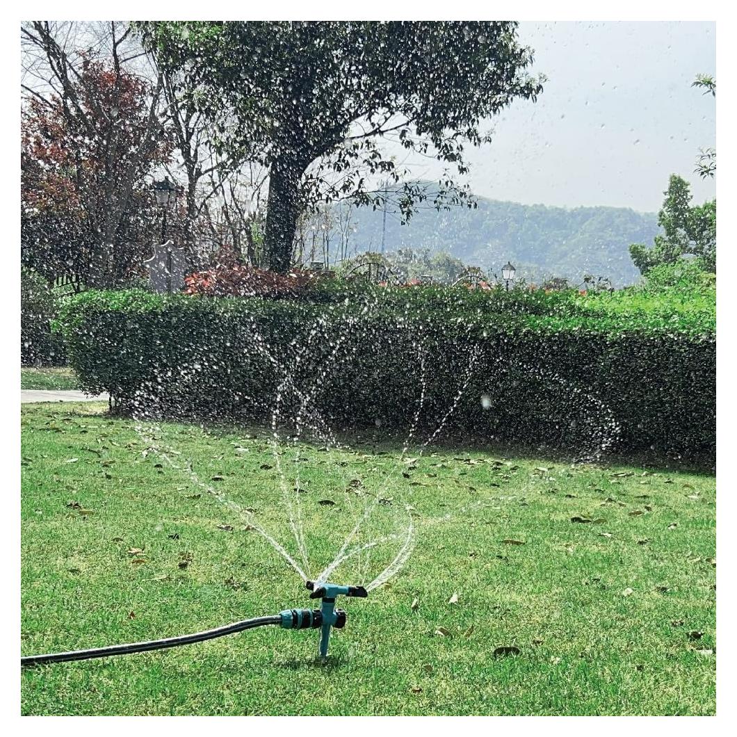 Aspersor de Jardín Kadaon Rotativo 360° Ajustable 7.3-9.8 m