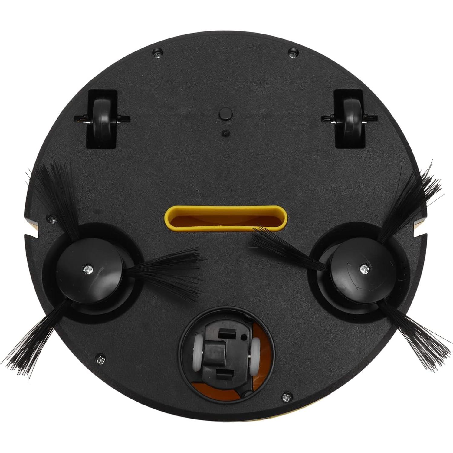 Smart Sweeping Robot , Mini Robot Vacuums Multi Filtration ABS Multifunctional 5V USB Charging for Tile for Marble Mini Vacuum Robot(Yellow)