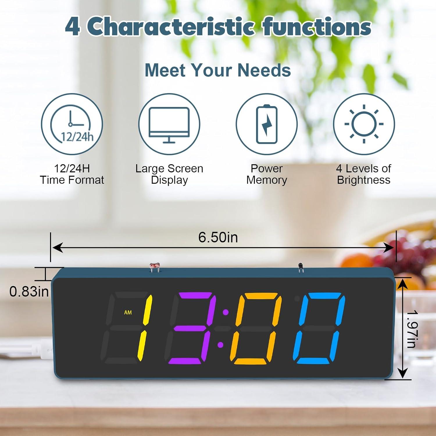 Kit de Soldadura DIY BANRIA Reloj Digital RGB 4 Dígitos