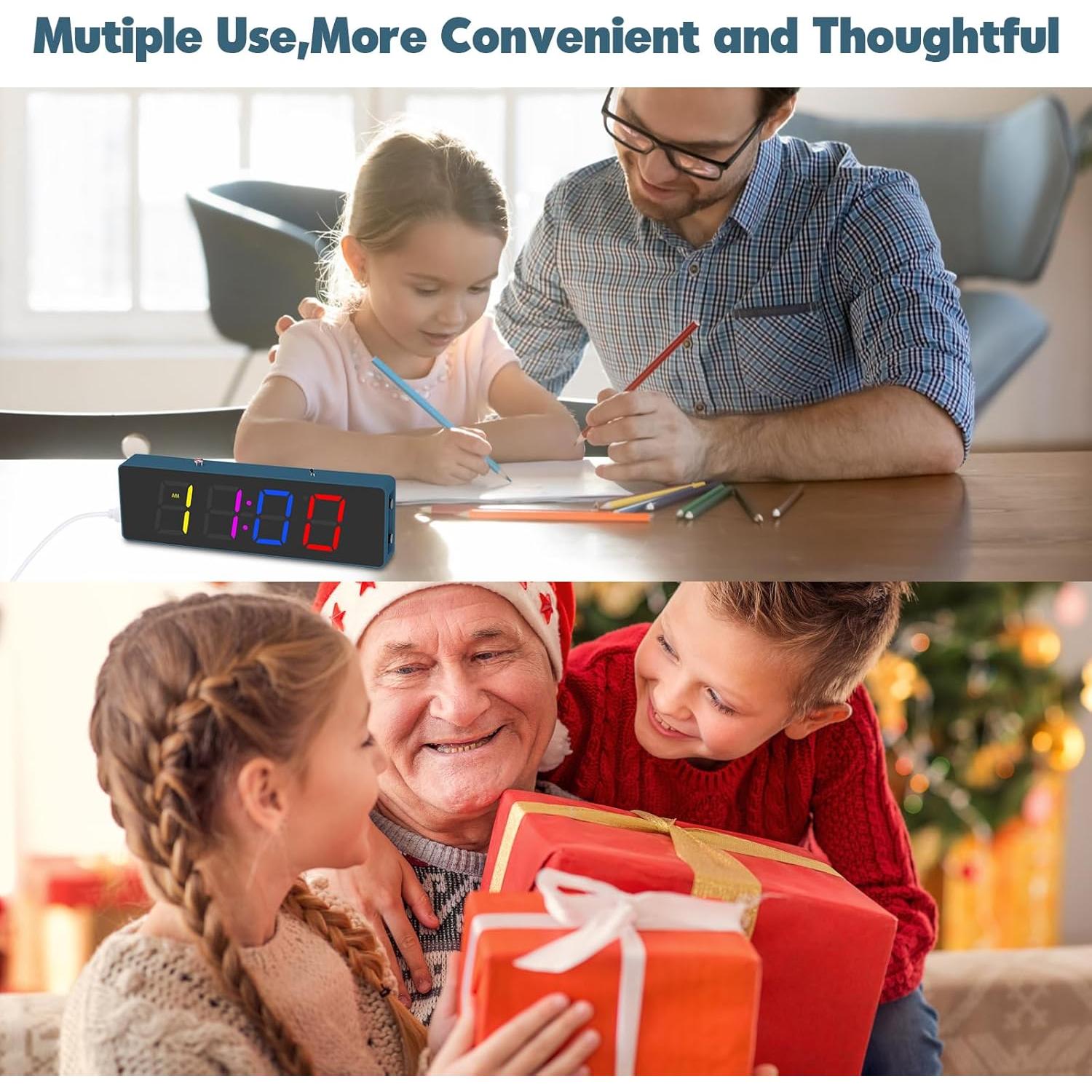 Kit de Soldadura DIY BANRIA Reloj Digital RGB 4 Dígitos