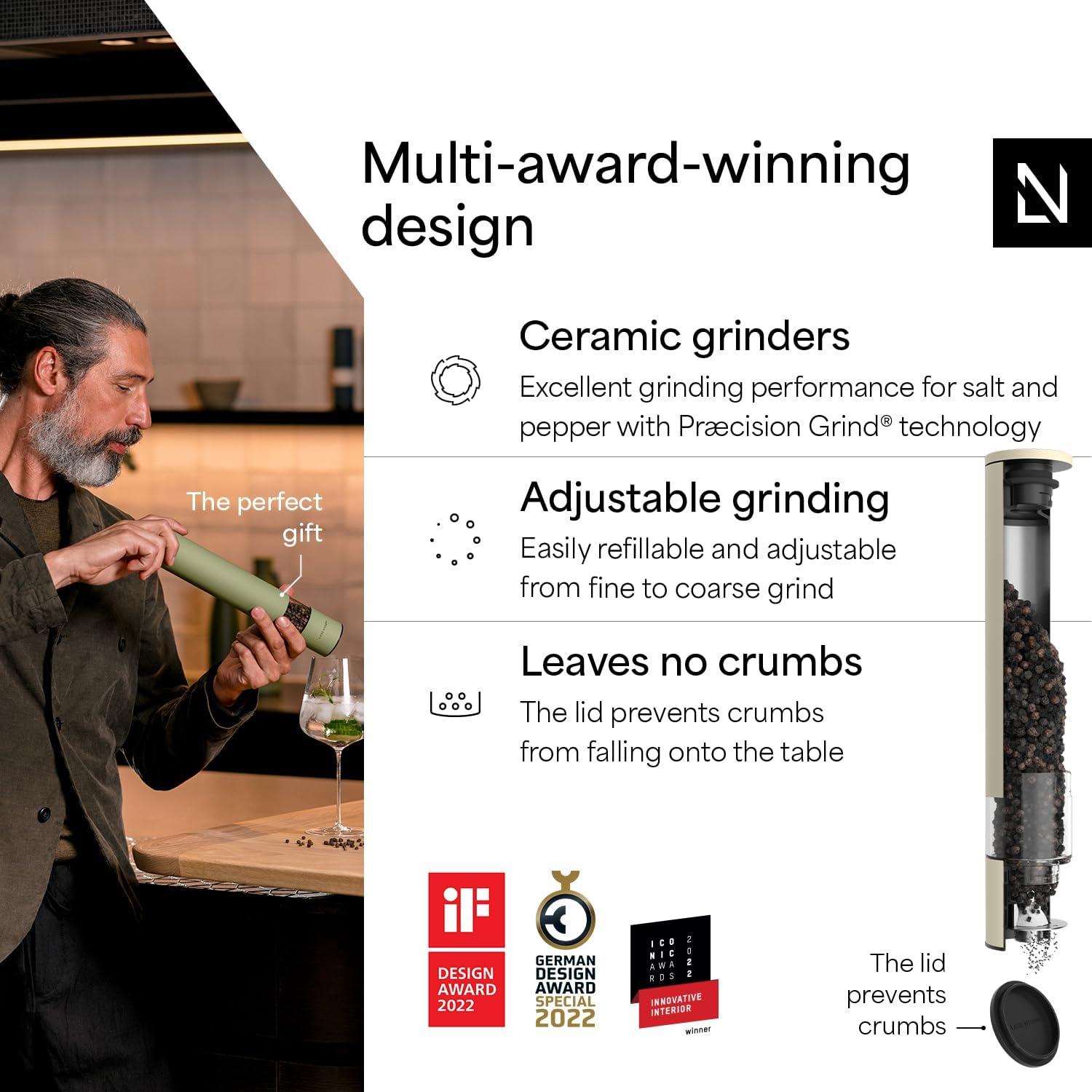 Molinillo de Sal y Pimienta Manual LARS NYSØM XL Cerámica Beige