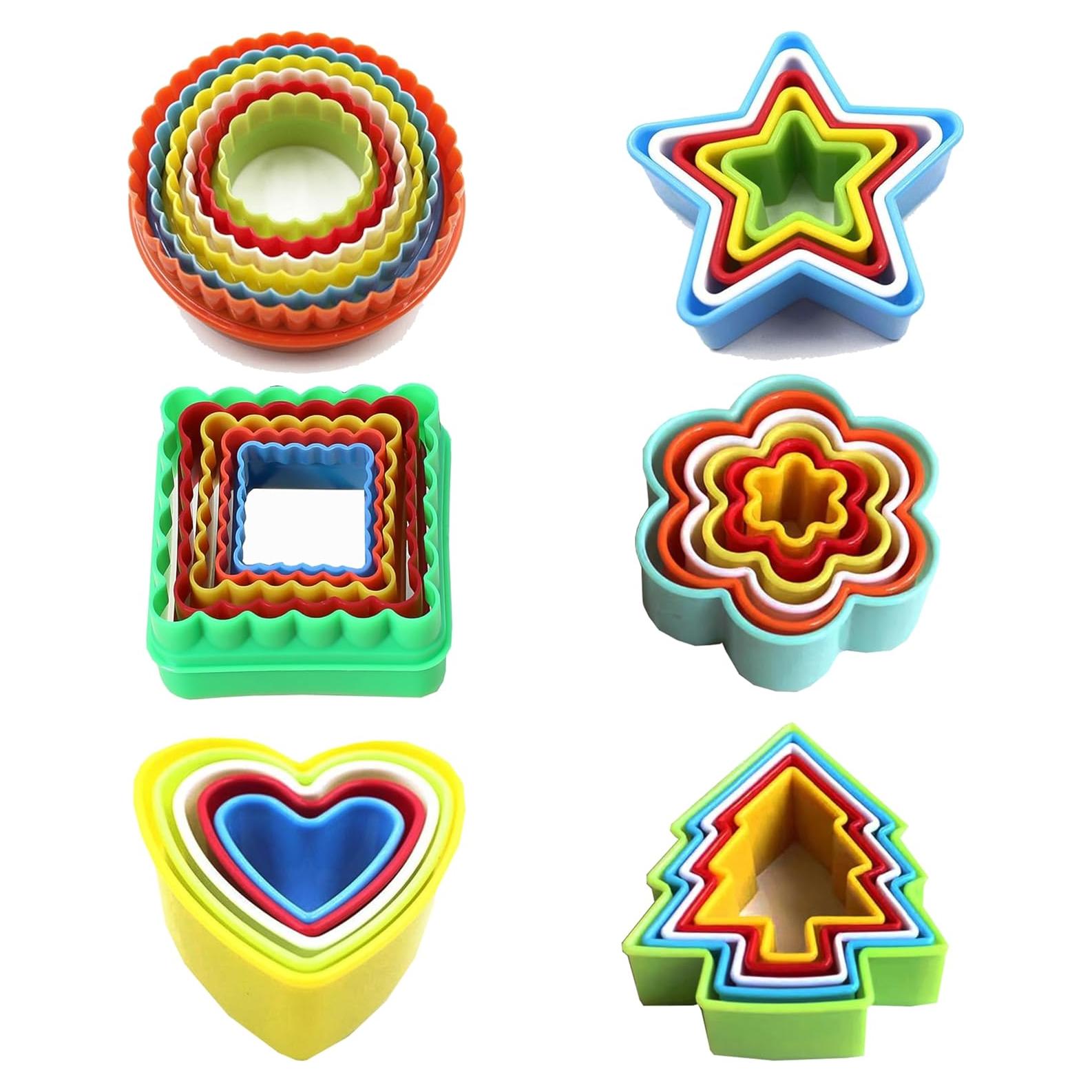 Juego de Cortadores de Galletas Yomfut 32 Piezas 6 Formas