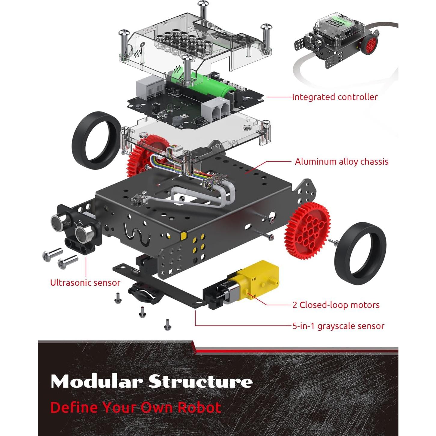 Robot Educativo WhalesBot Rocky Control Remoto y Programación 8-16 años