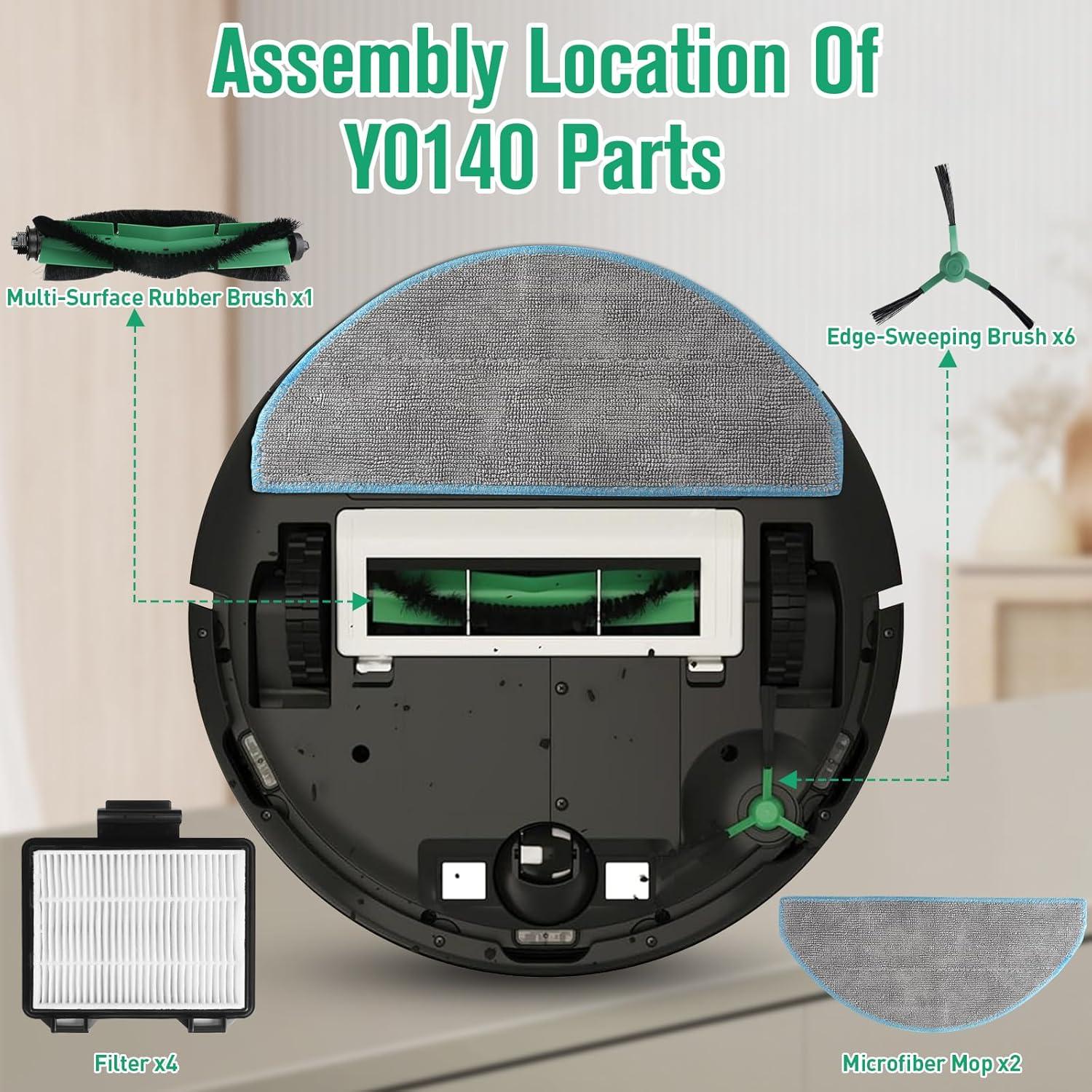 Piezas de Repuesto RONGJU para iRobot Roomba Y0140 - 13PCS