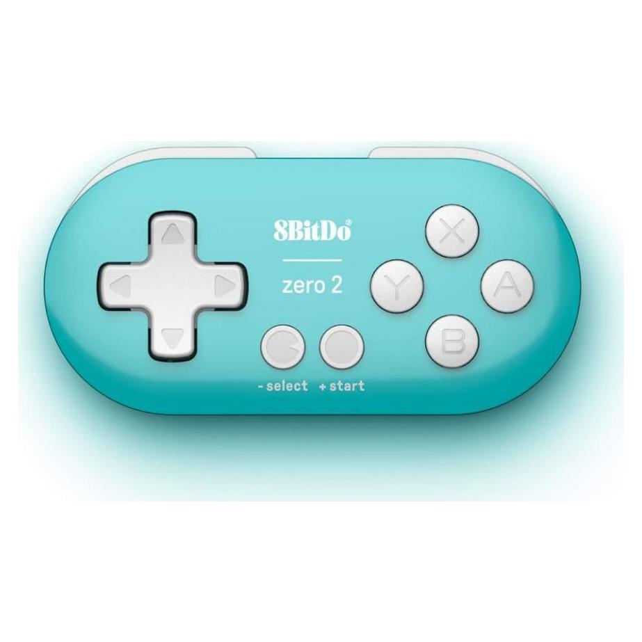 Controlador Mini 8Bitdo Zero 2 Bluetooth Turquesa para Juegos