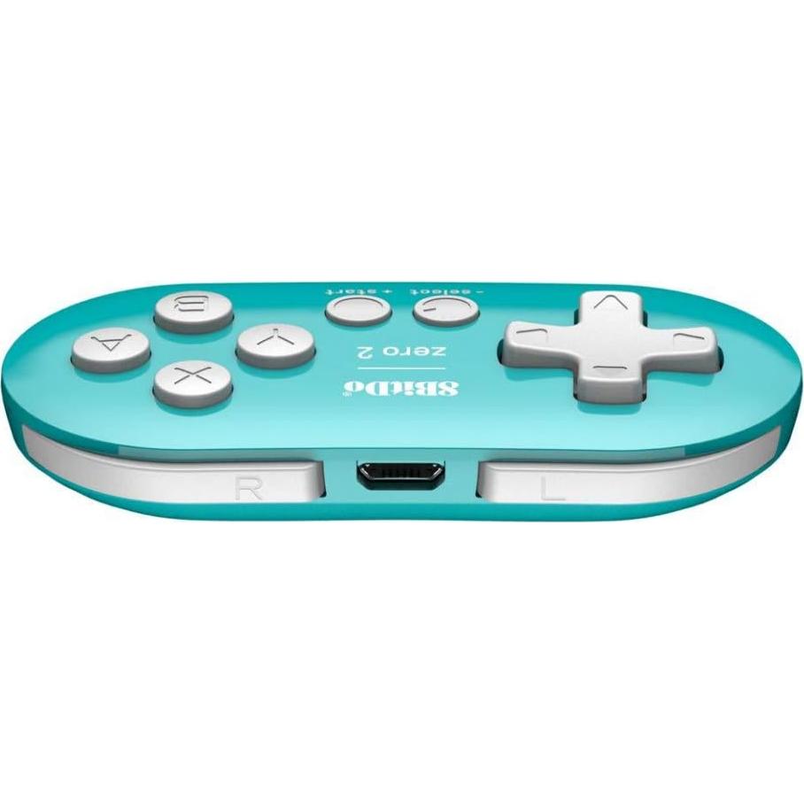 Controlador Mini 8Bitdo Zero 2 Bluetooth Turquesa para Juegos
