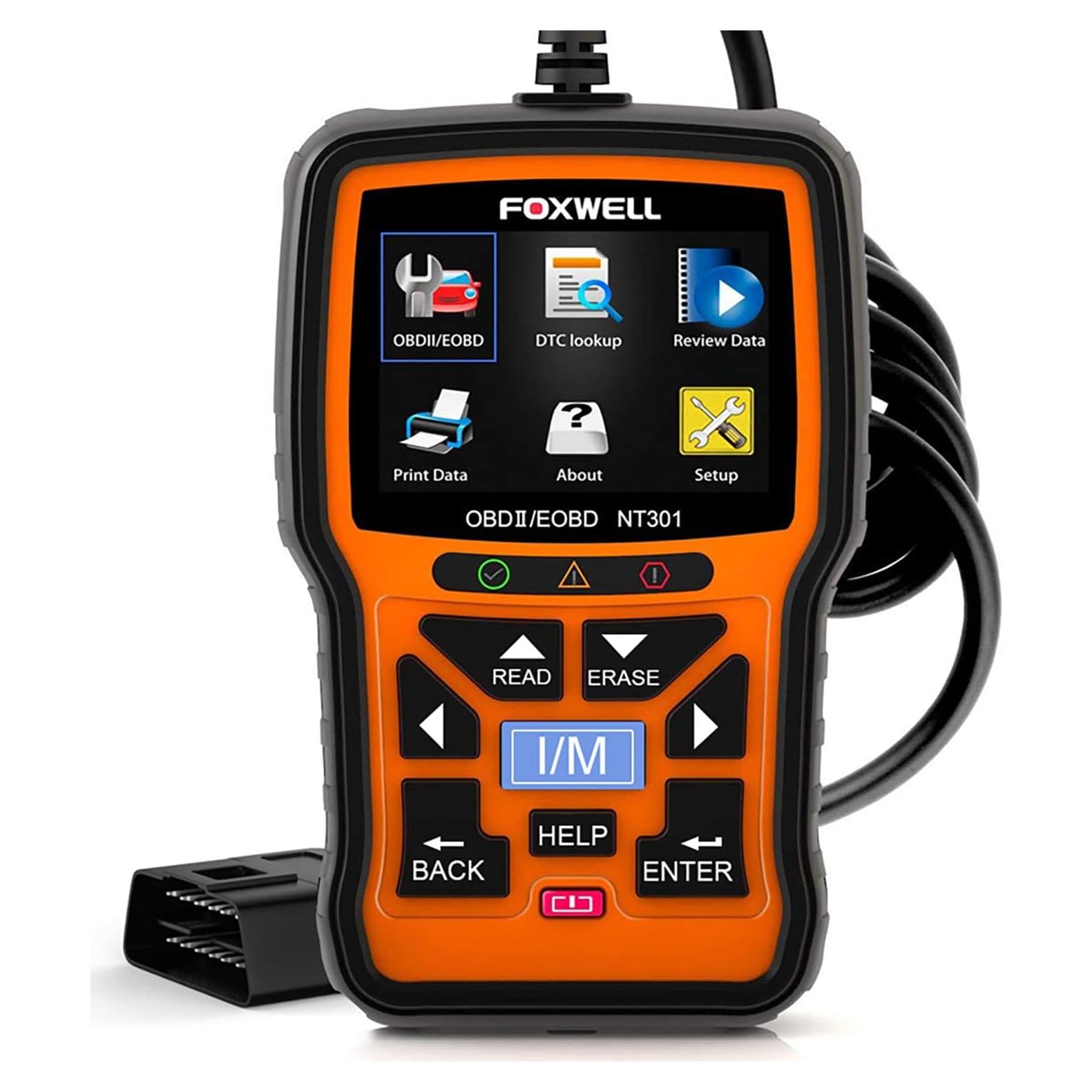 Escáner OBD2 FOXWELL NT301 Lector de Códigos y Datos en Vivo