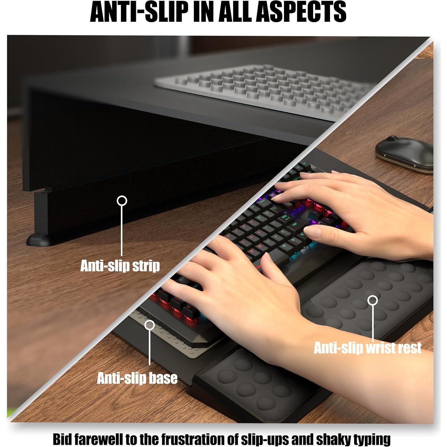 Soporte Ergonómico para Teclado Haonon con Reposamuñecas