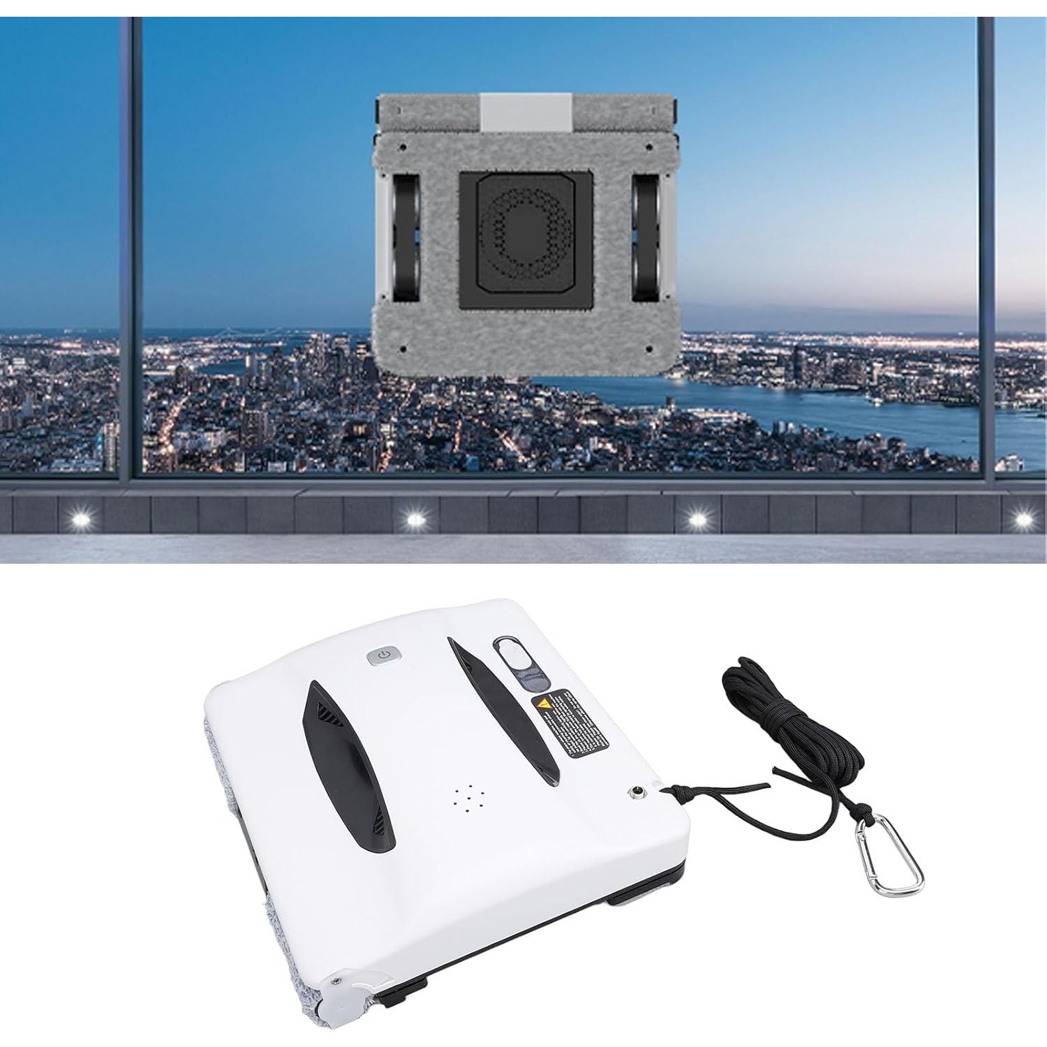 AYNEFY Window Cleaning Robot, High Accuracy Sensor Smart Window Cleaner Atomization Technology Window Vacuum Cleaner Professional 2800pa Suction Window Cleaner Robot (US Plug)