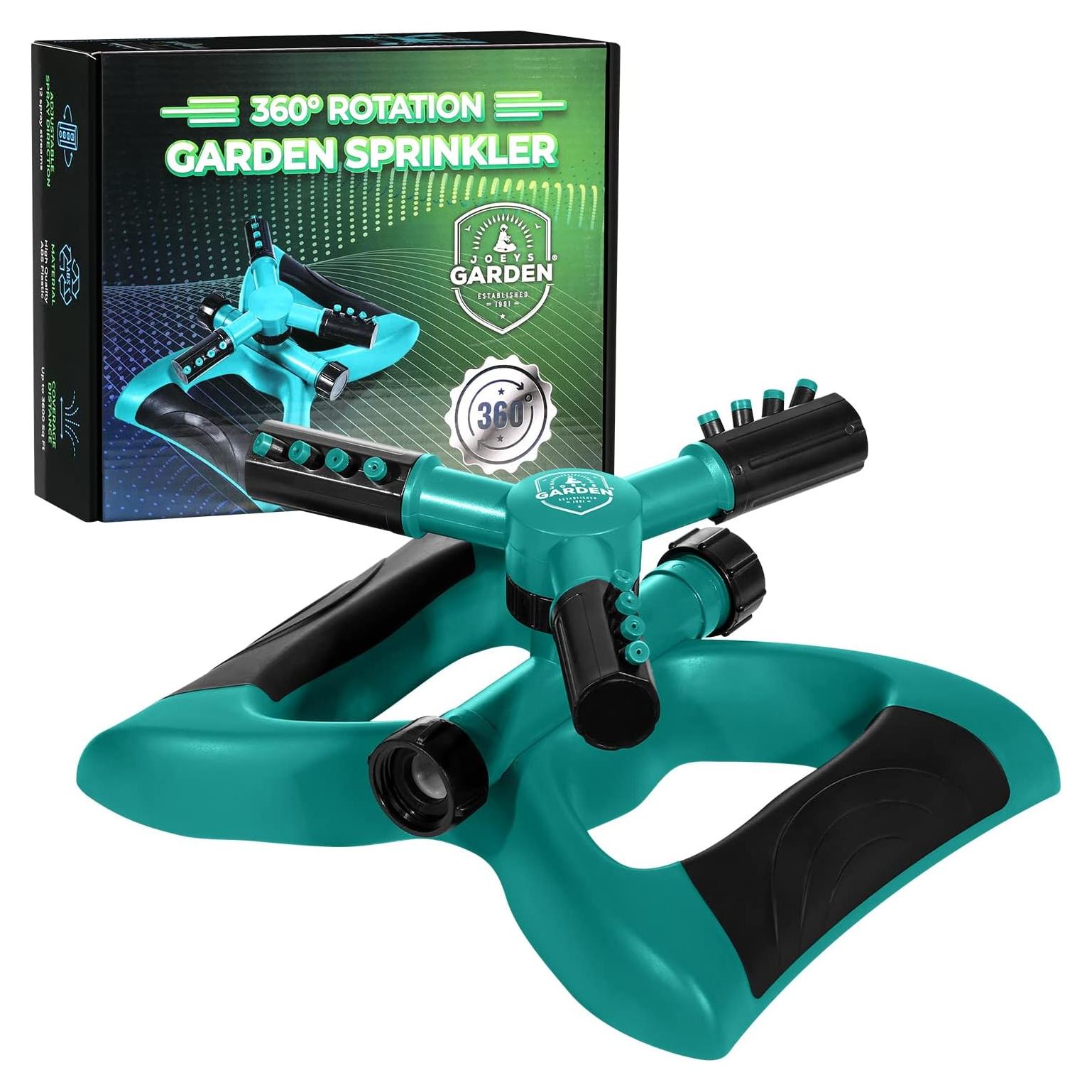 Aspersor Rotativo Joeys Garden para Jardín - Verde, 0.82 kg