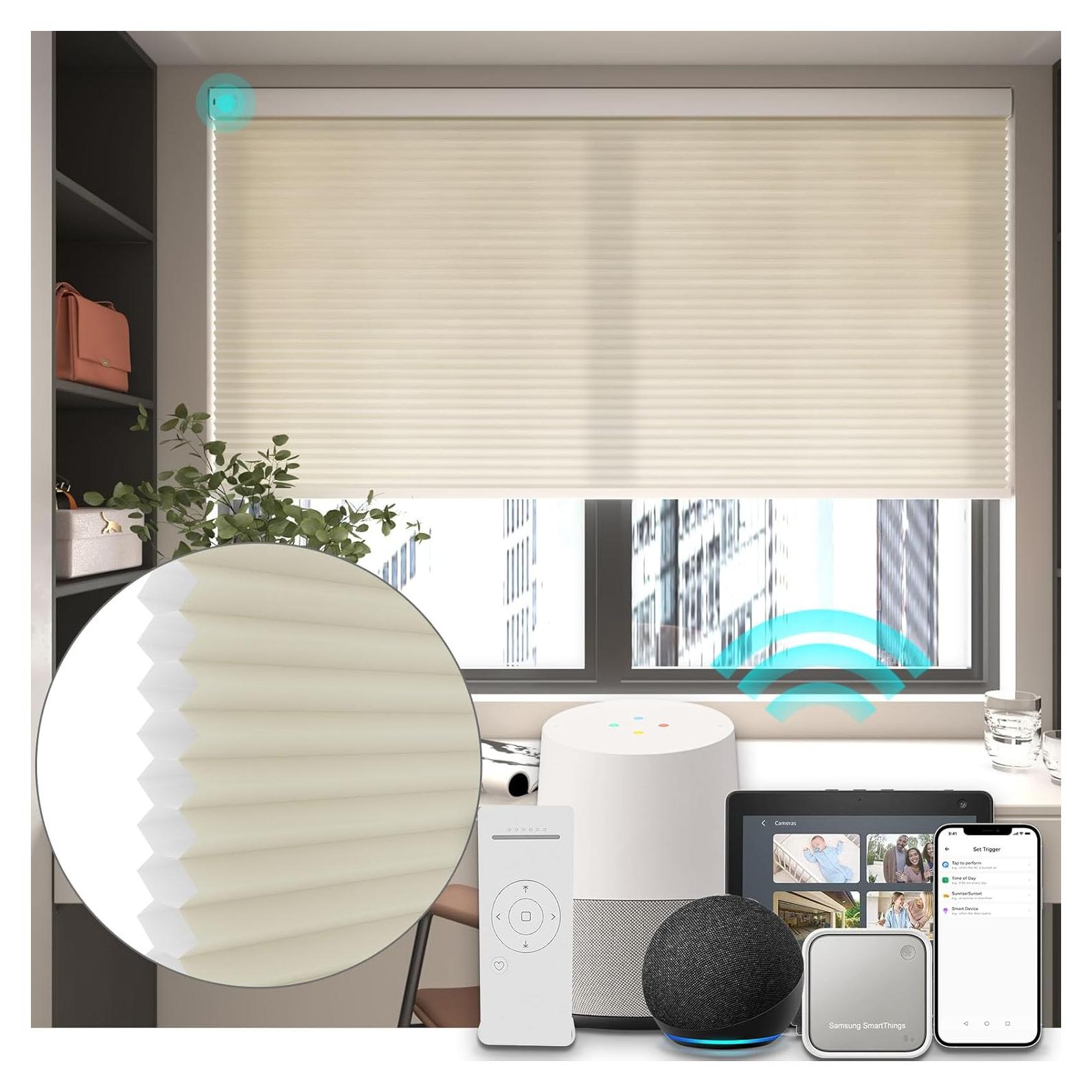 Persiana Motorizada Changshade Beige Personalizada 1.27 cm