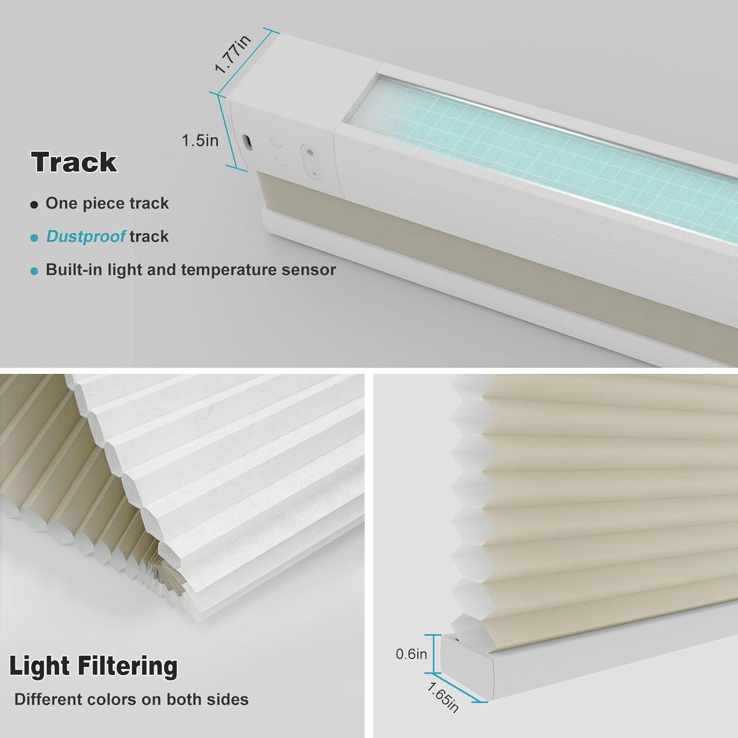 Persiana Motorizada Changshade Beige Personalizada 1.27 cm