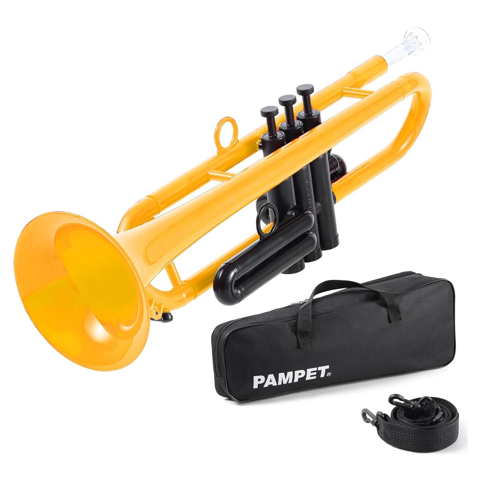 Trompeta Bb PAMPET Amarilla Profesional para Estudiantes
