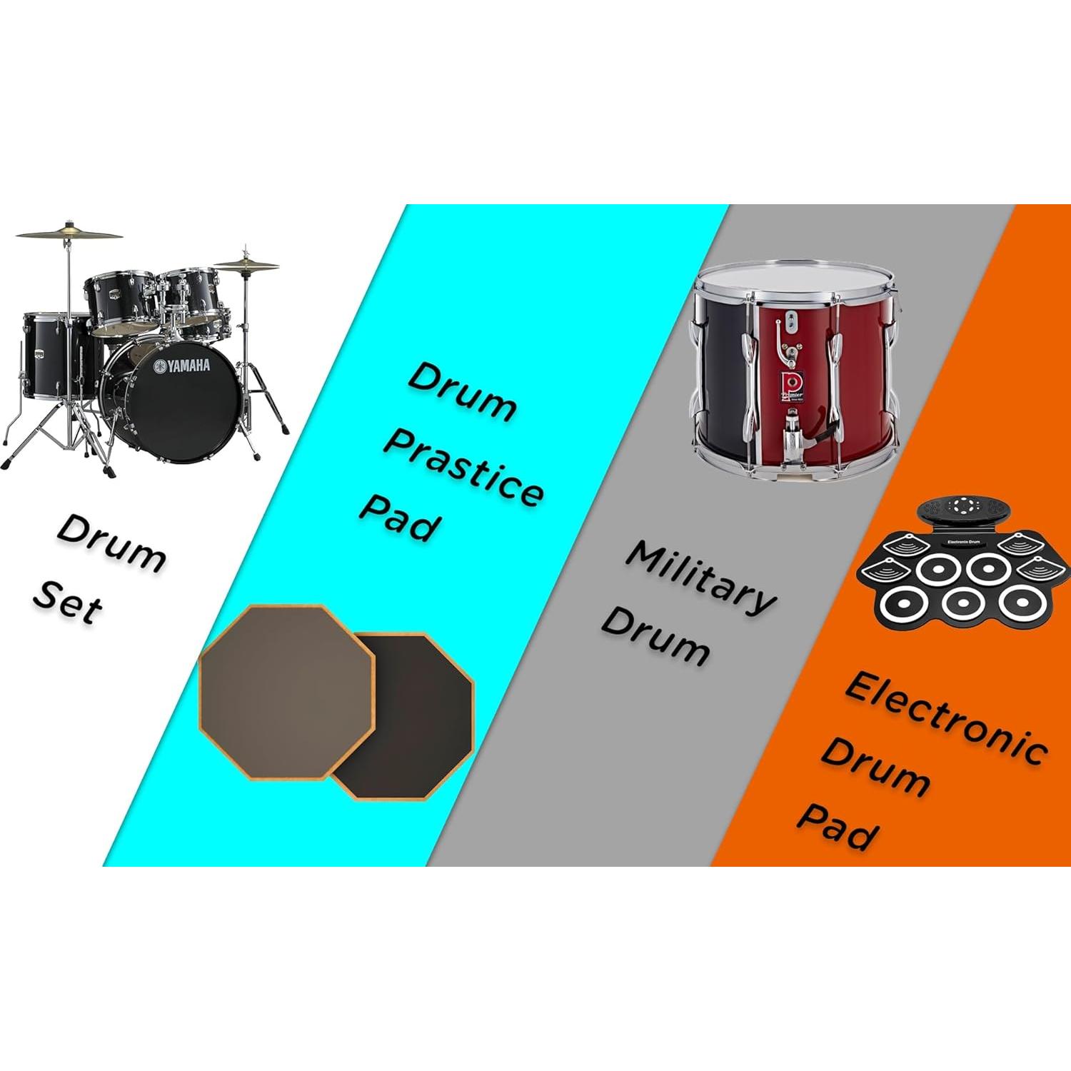 Baquetas para Batería MA-9 Arce 5A, Antideslizantes, 1 Par