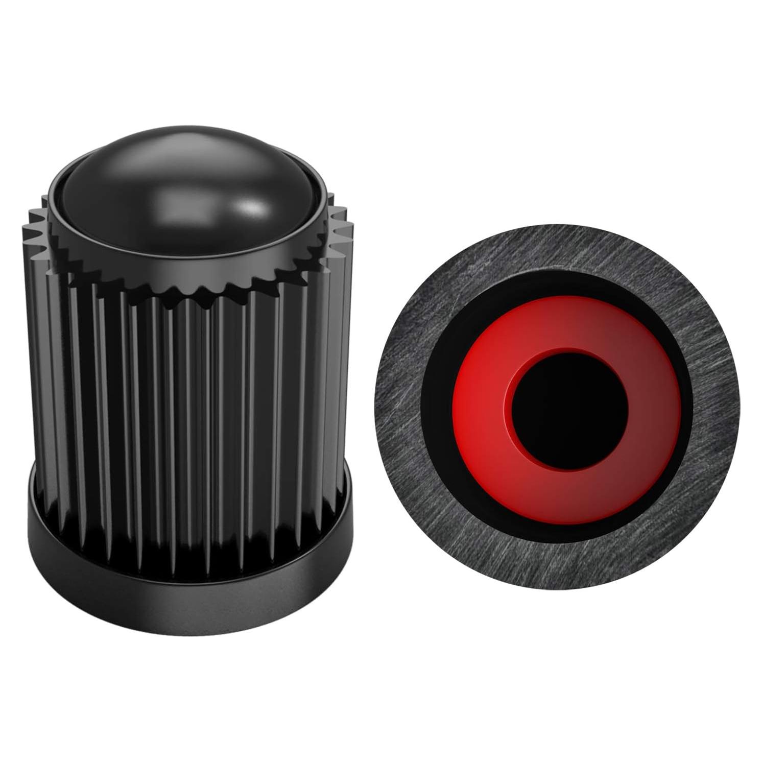 30 Tapas de Válvula Neumático SAMIKIVA Universal Negro