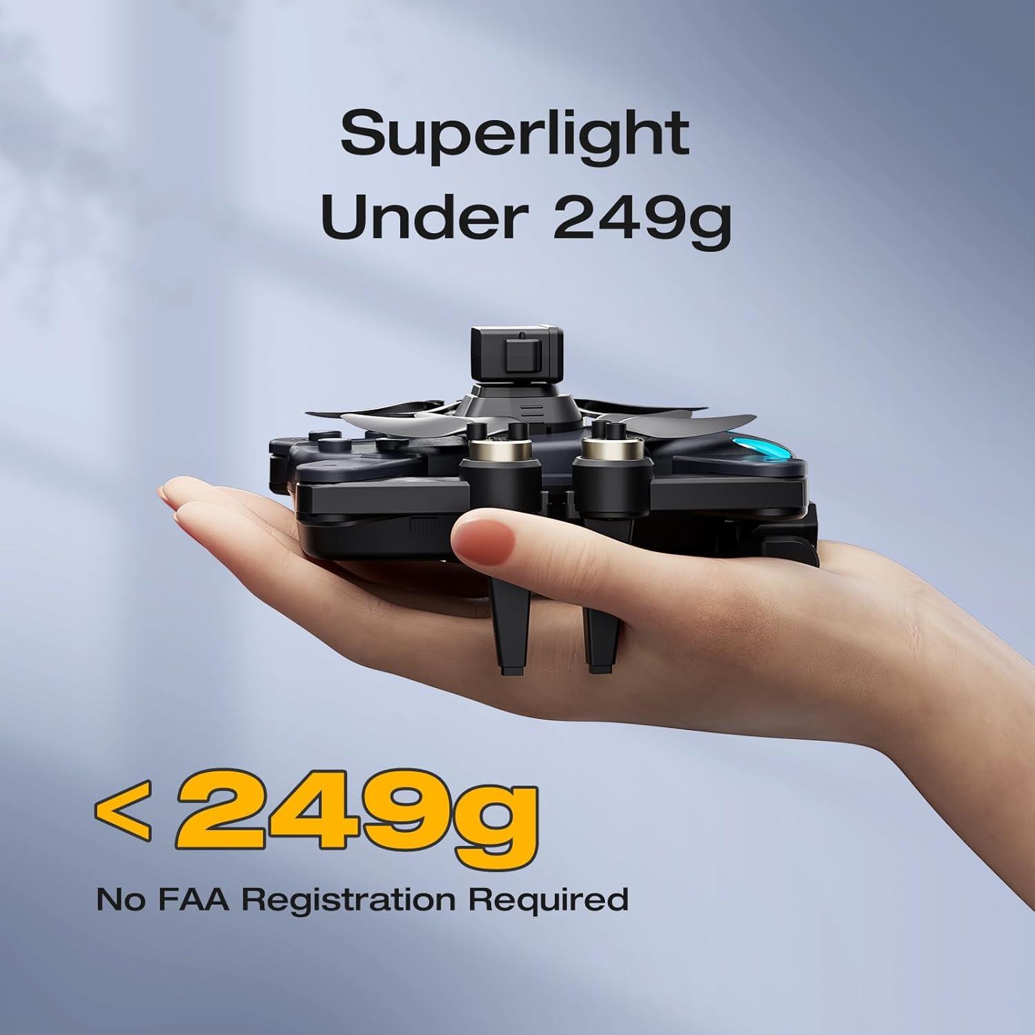 Dron GPS KUPPICEEDE con cámara dual 4K y 46 min vuelo