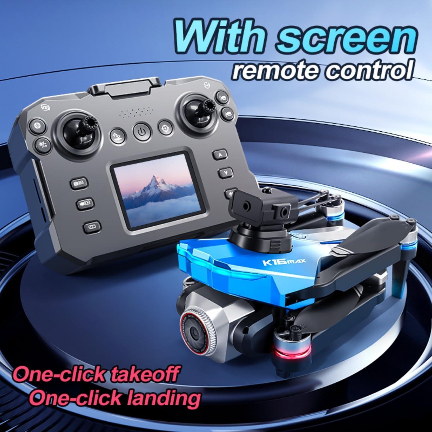 Drone EcuFlyAi K16MAX con Pantalla y Doble Cámara 720p