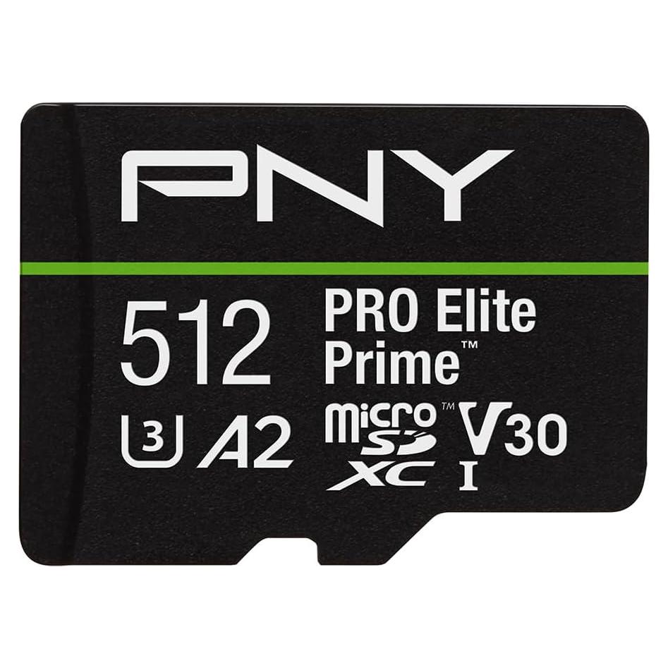 Tarjeta microSDXC PNY 512GB PRO Elite Prime U3 V30 200MB/s