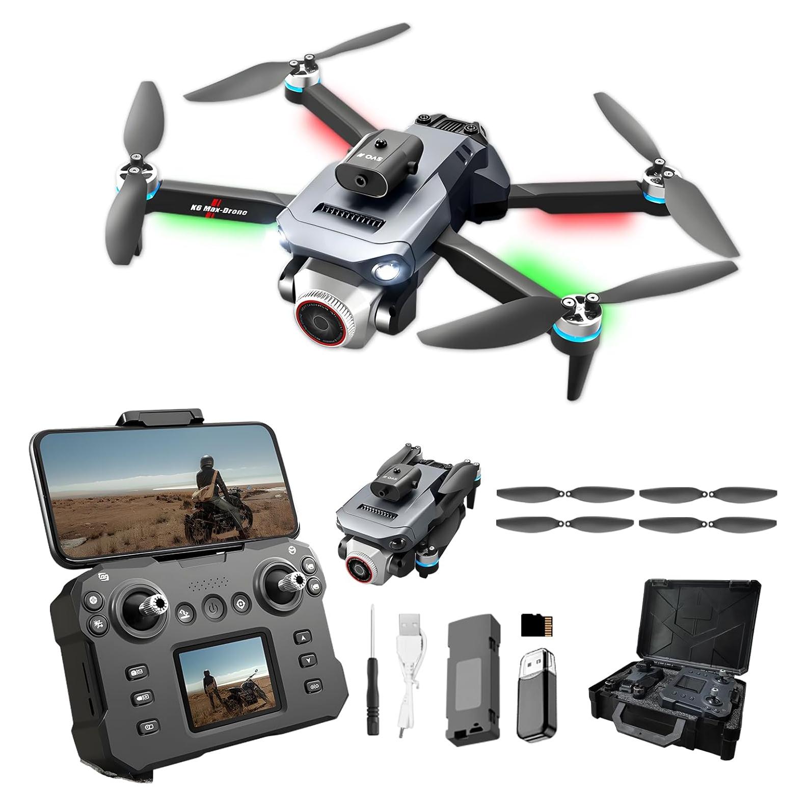 Drone Plegable ALLBIRD FU-K6-MAX HD 1080P con WiFi y Luces