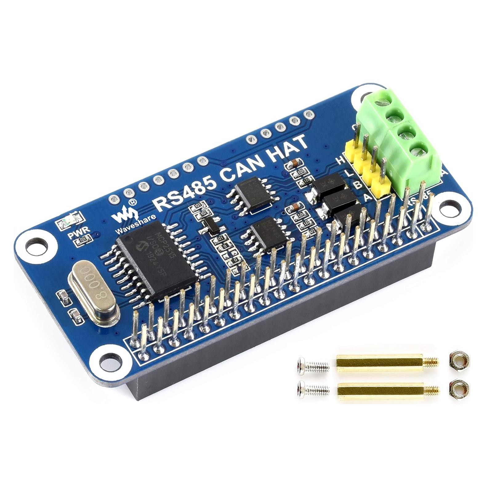 RS485 CAN HAT Waveshare para Raspberry Pi 5x3.99cm