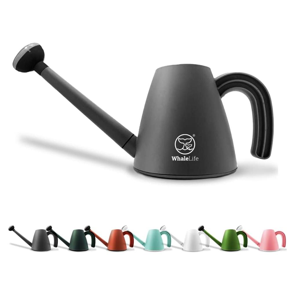 Regadera WhaleLife 2L Gris para Plantas de Interior