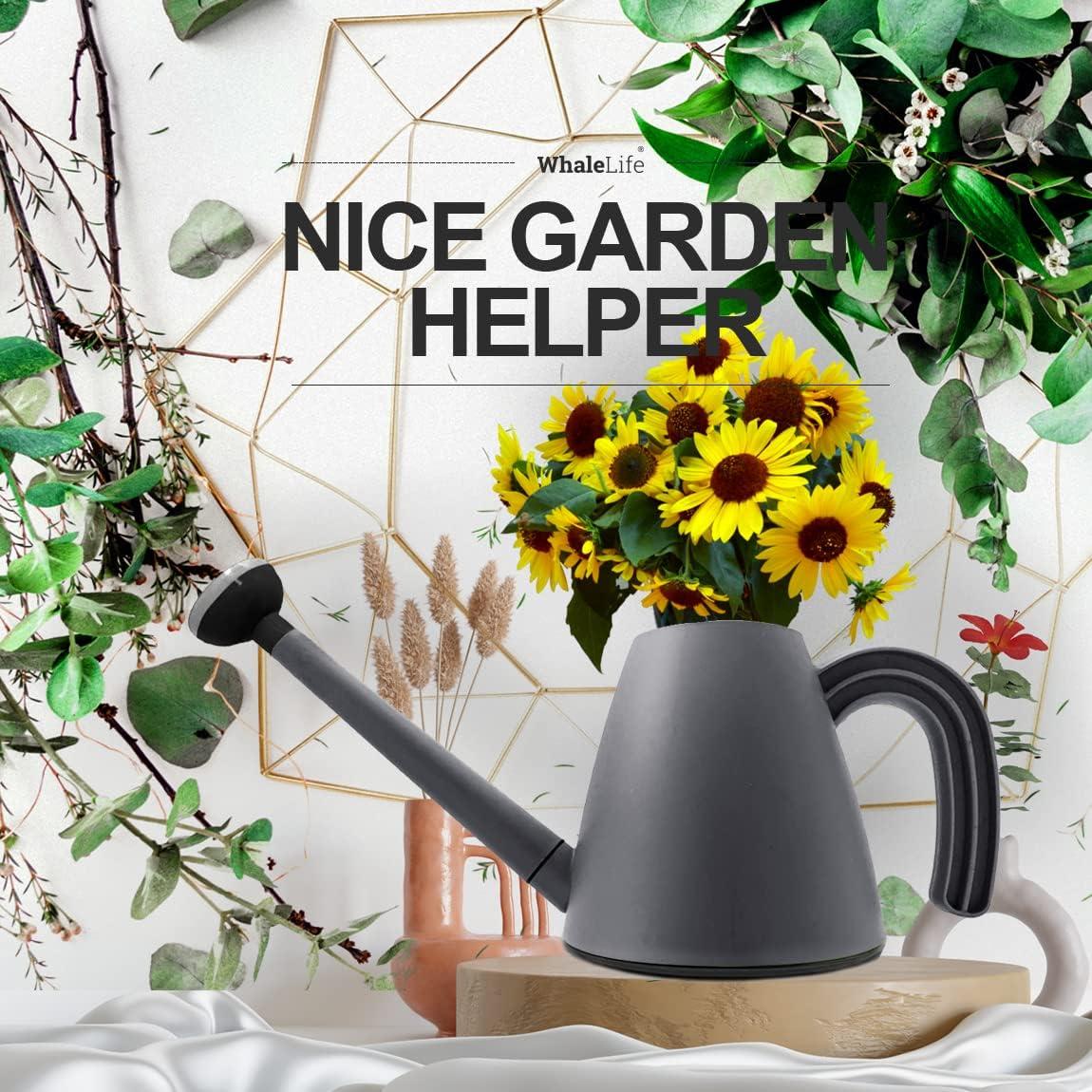 Regadera WhaleLife 2L Gris para Plantas de Interior