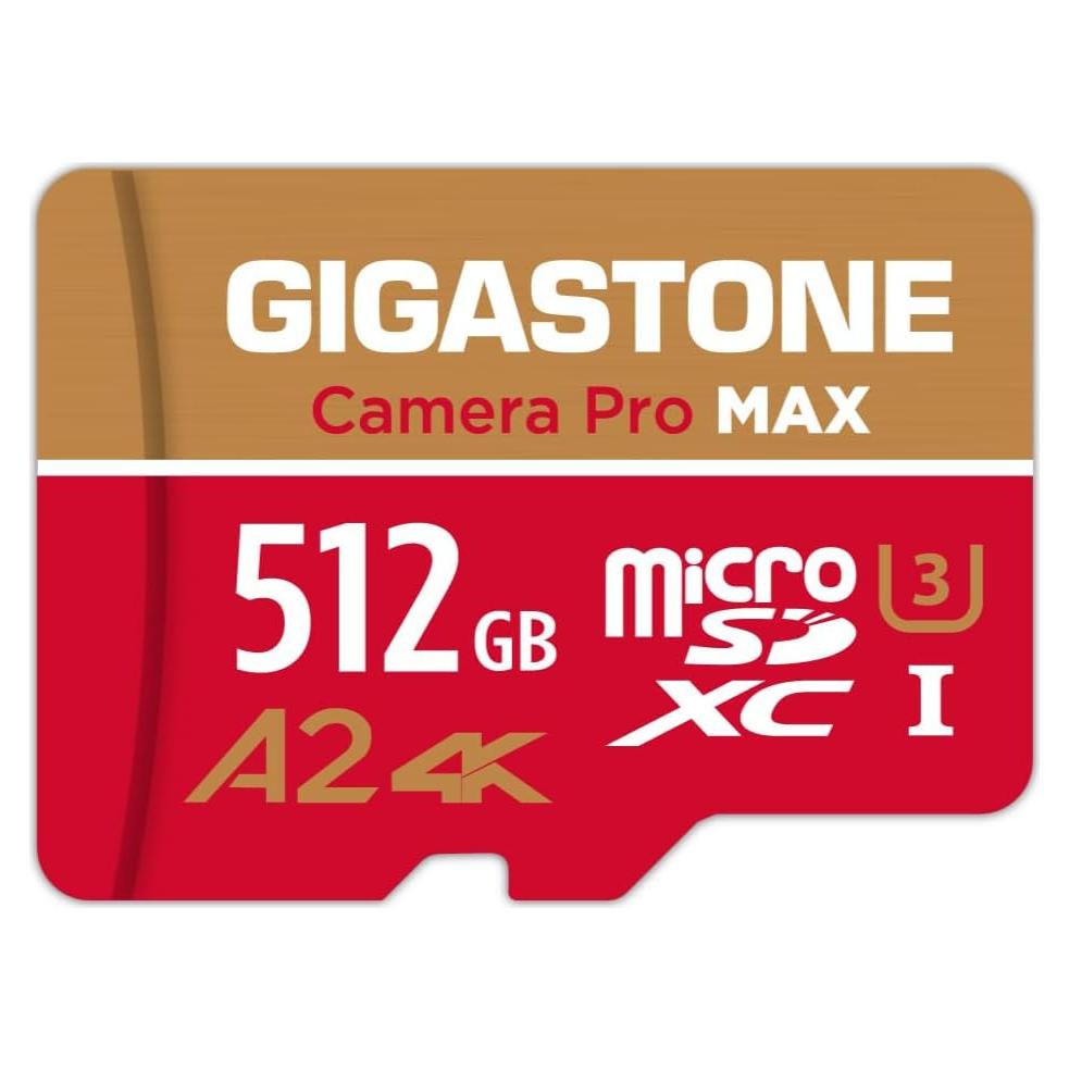 Tarjeta Micro SD Gigastone 512GB 4K Pro MAX UHS-I A2