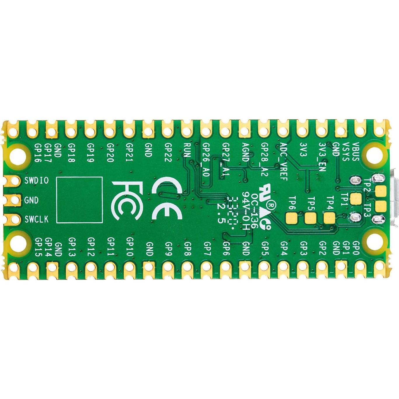 Placa Microcontrolador Raspberry Pi Pico RP2040 2MB Flash