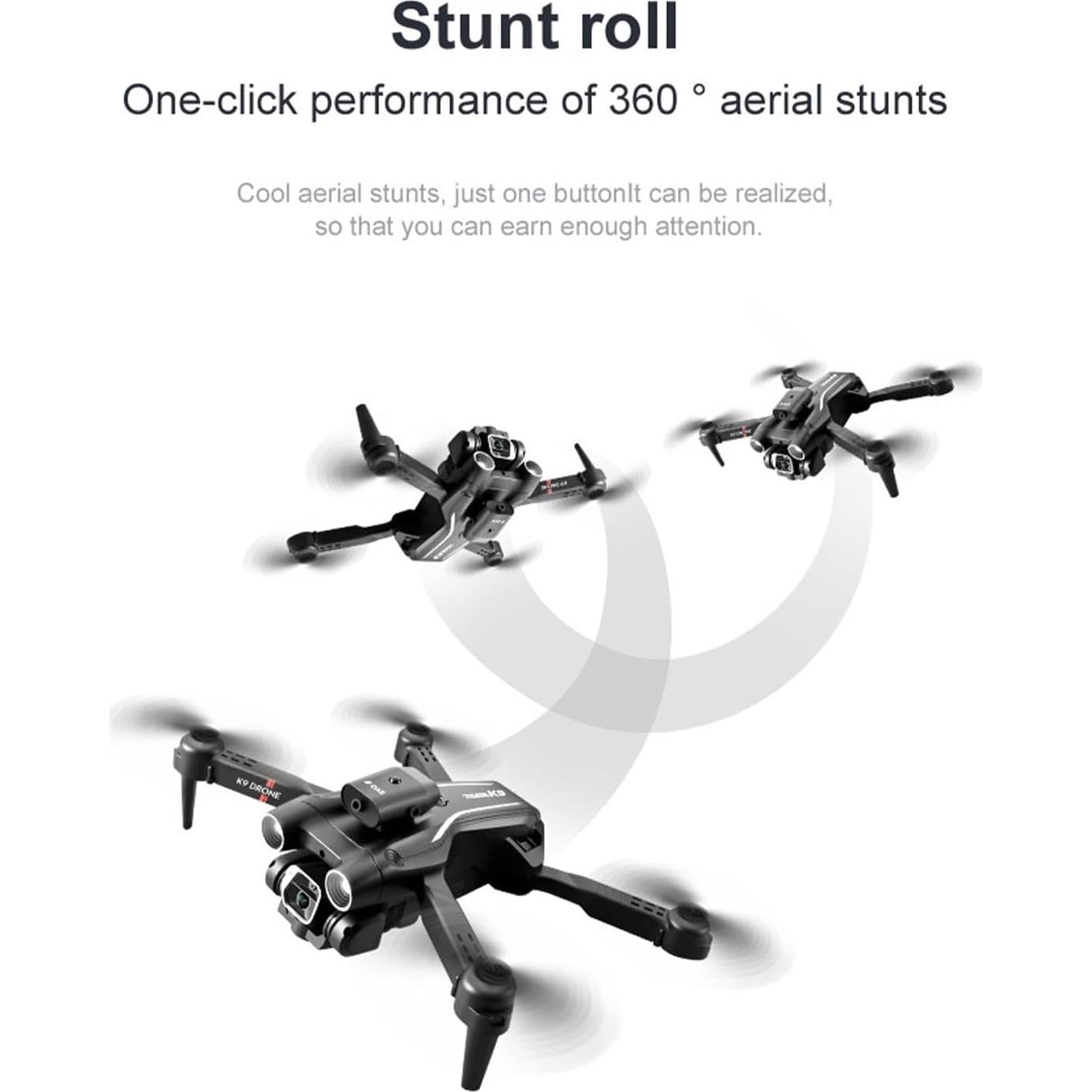 Dron Plegable Diyeeni con Cámara Dual 4K y Evitación de Obstáculos