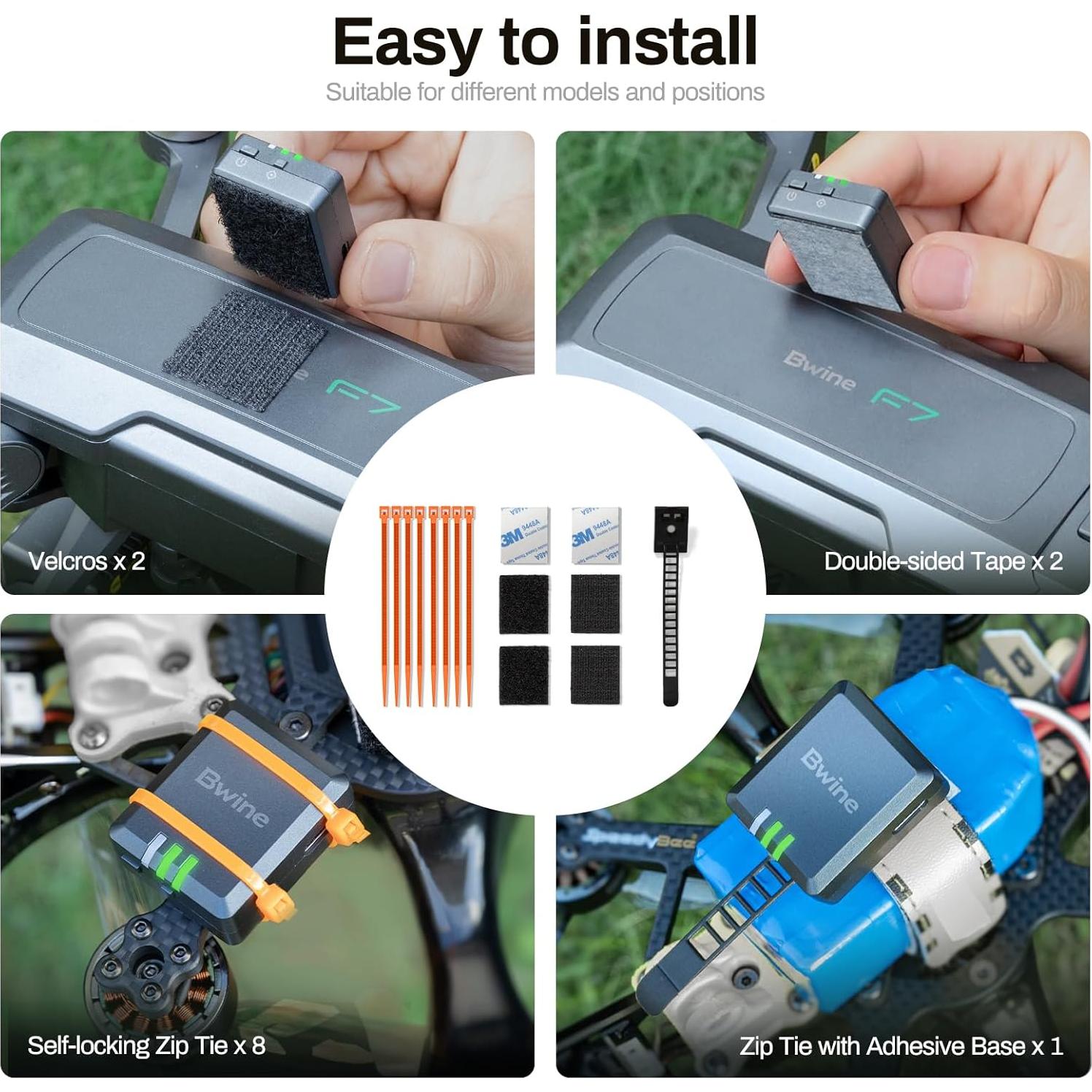 Módulo ID Remoto Bwine B112 GPS para Drones - 5 Horas Batería