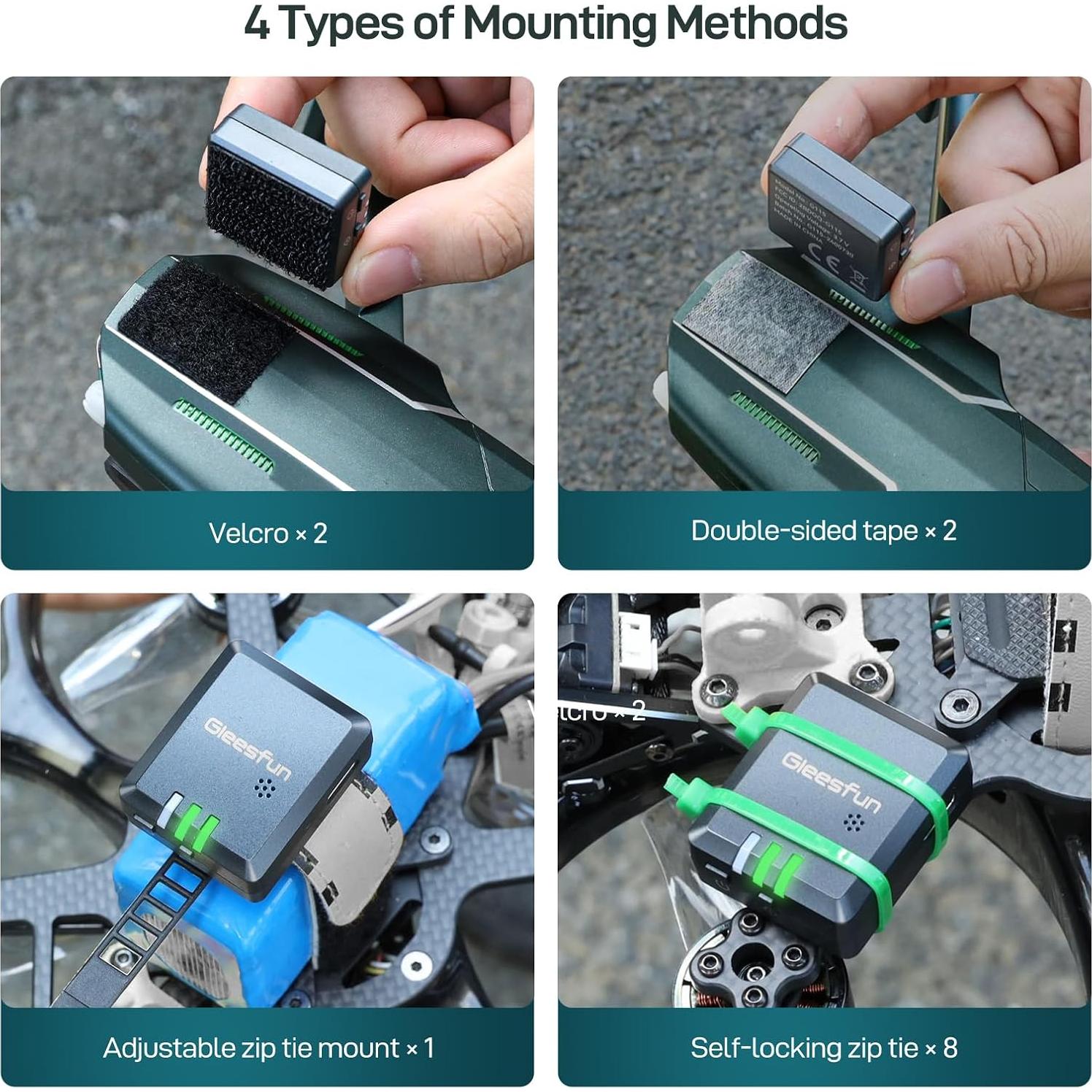 Módulo de ID Remoto Gleesfun G115S para Drone con Buzzer y GPS