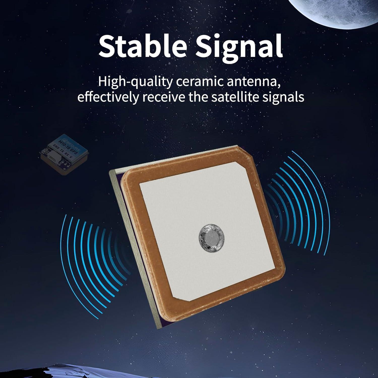 Módulo GPS Mini SEQURE M10-18 Antena Cerámica 10Hz para Drones