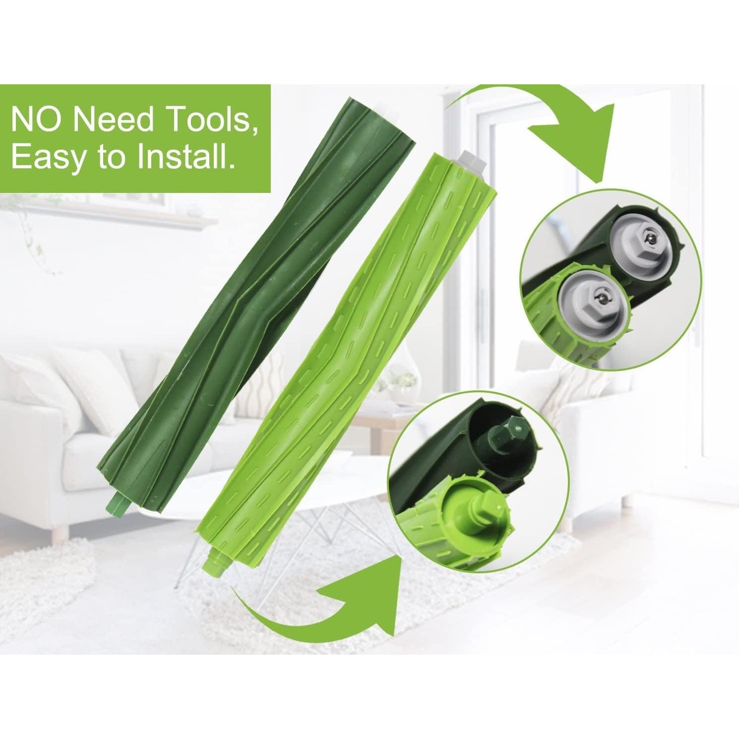 Rodillos de Repuesto de Goma ANBOO para iRobot Roomba i3 i4 i6 i7 i8