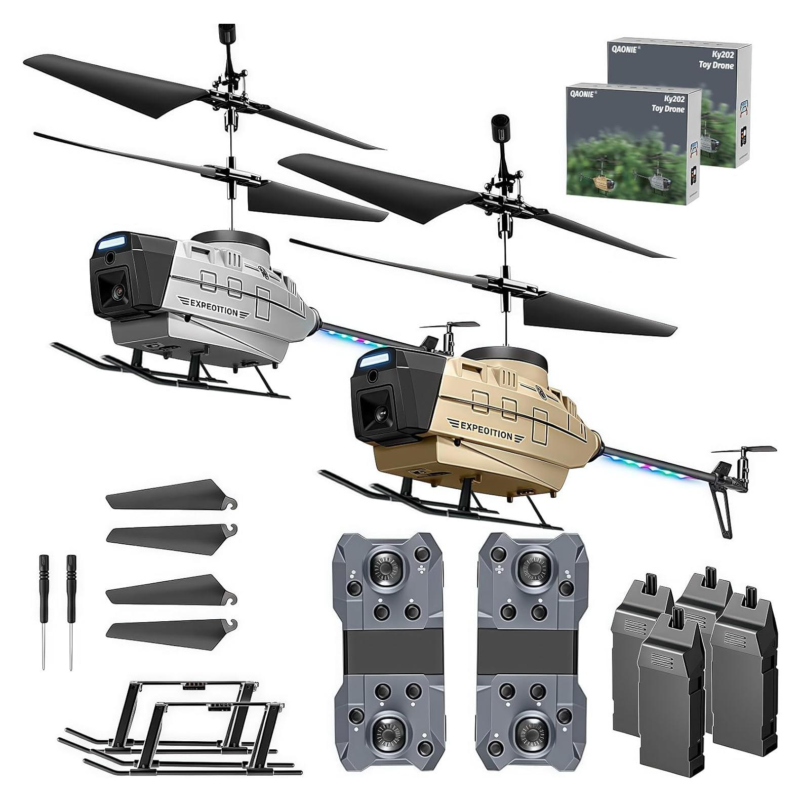 Dron KY202 con cámara 720p, 2 baterías, evitación de obstáculos