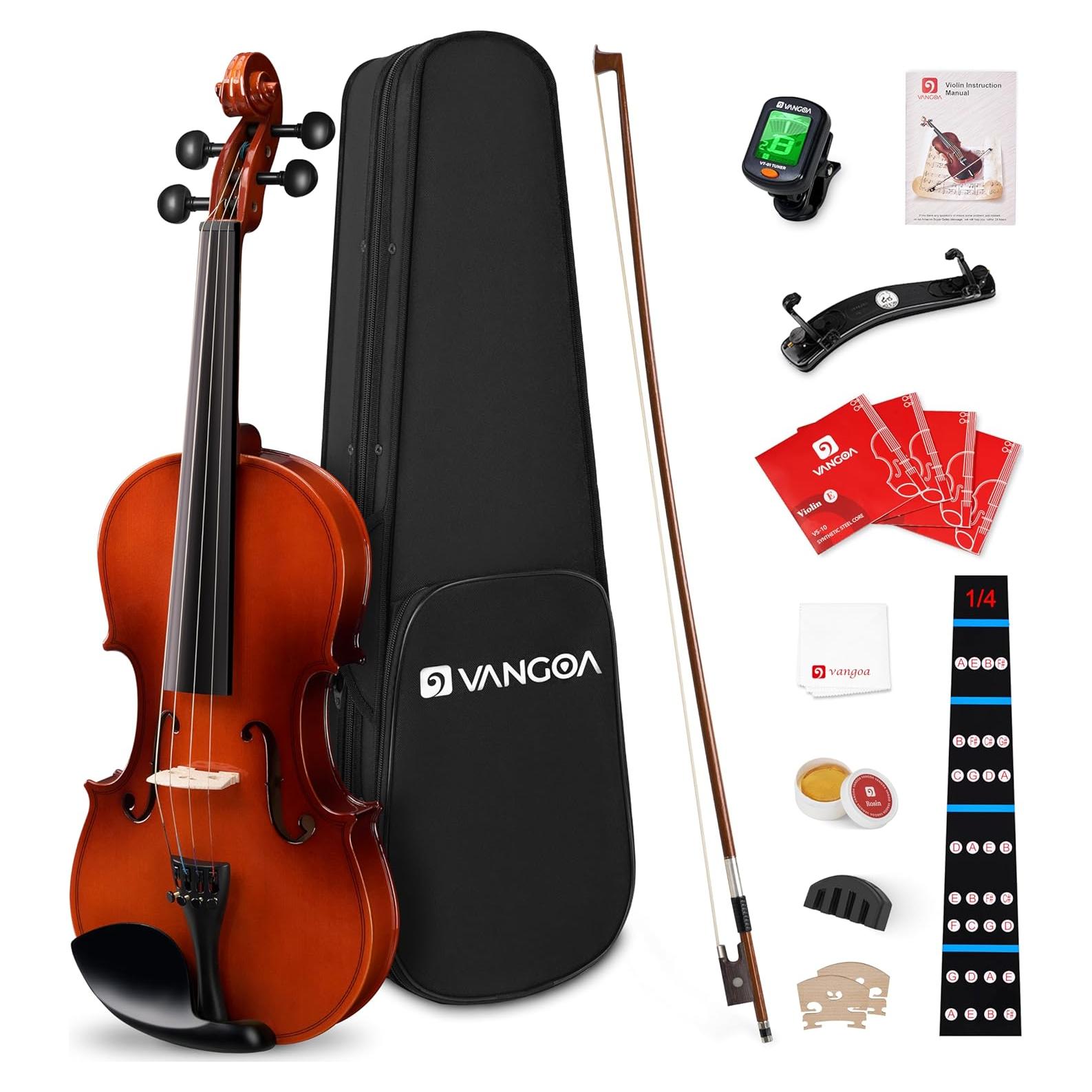 Vangoa Violín 1/4 para Niños con Estuche y Accesorios