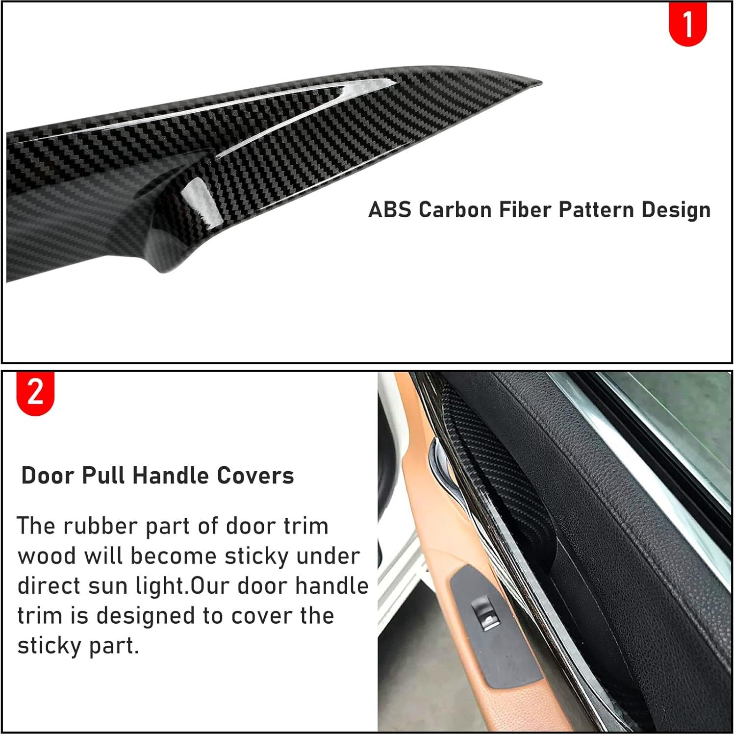 Cubiertas de Tirador de Puerta Jaronx para BMW Serie 7 F02 2008-2014