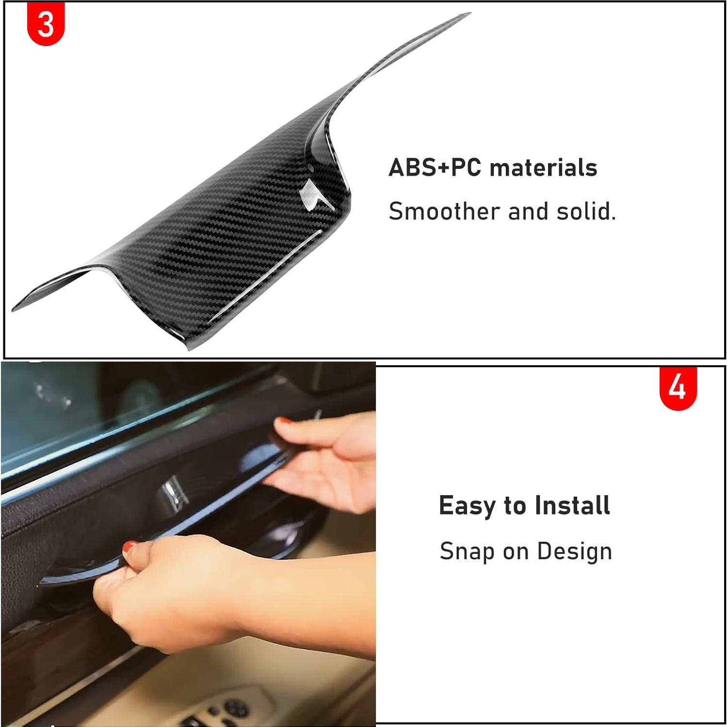 Cubiertas de Tirador de Puerta Jaronx para BMW Serie 7 F02 2008-2014