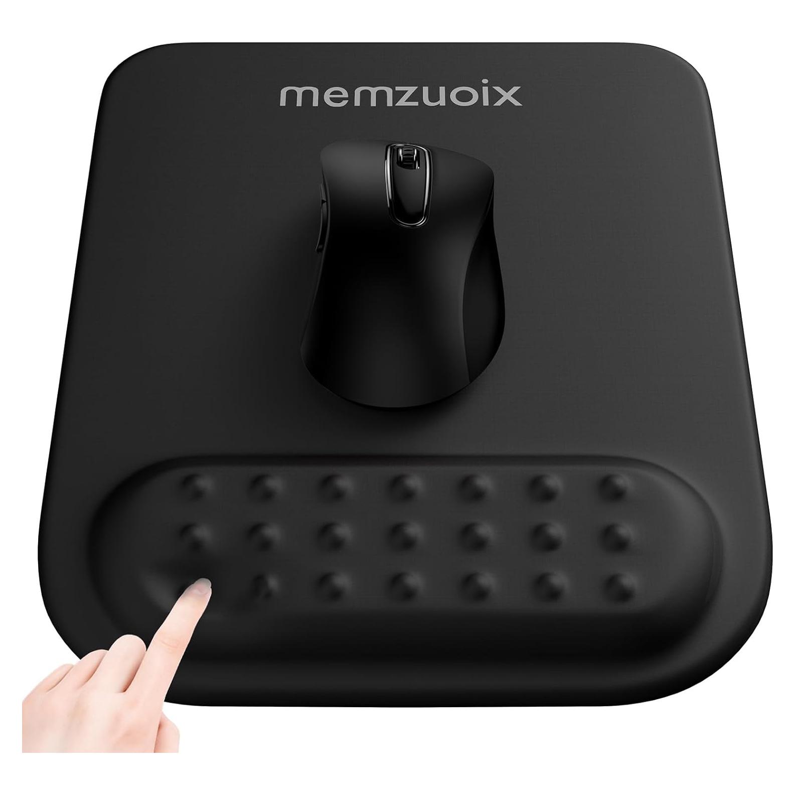 Almohadilla de Ratón Ergonómica Memzuoix Negra con Soporte
