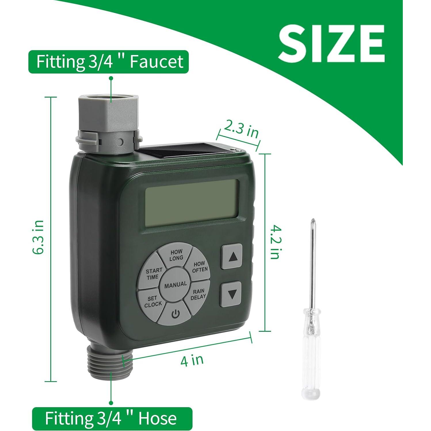 Temporizador de Riego Zuomeng ZM-109 Verde Programable