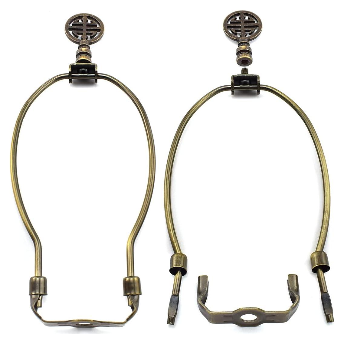 Soporte de Pantalla de Lámpara Antiguo 22.86cm con Símbolo