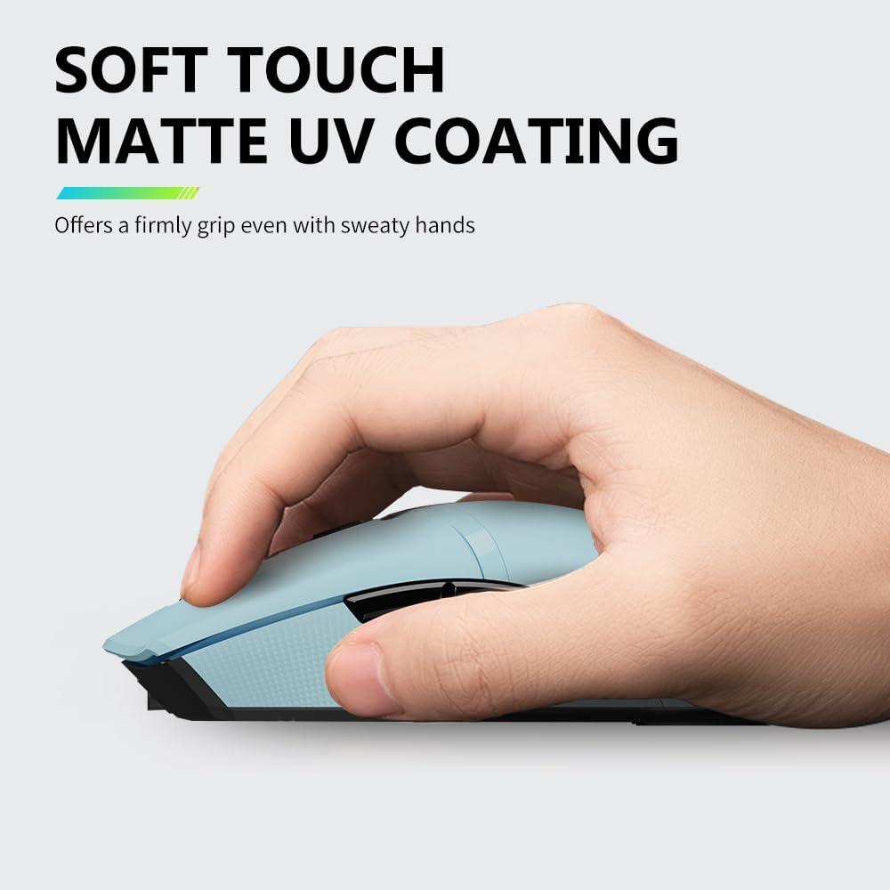 DeLUX M800PRO Ratón Gaming Inalámbrico 26000DPI Azul